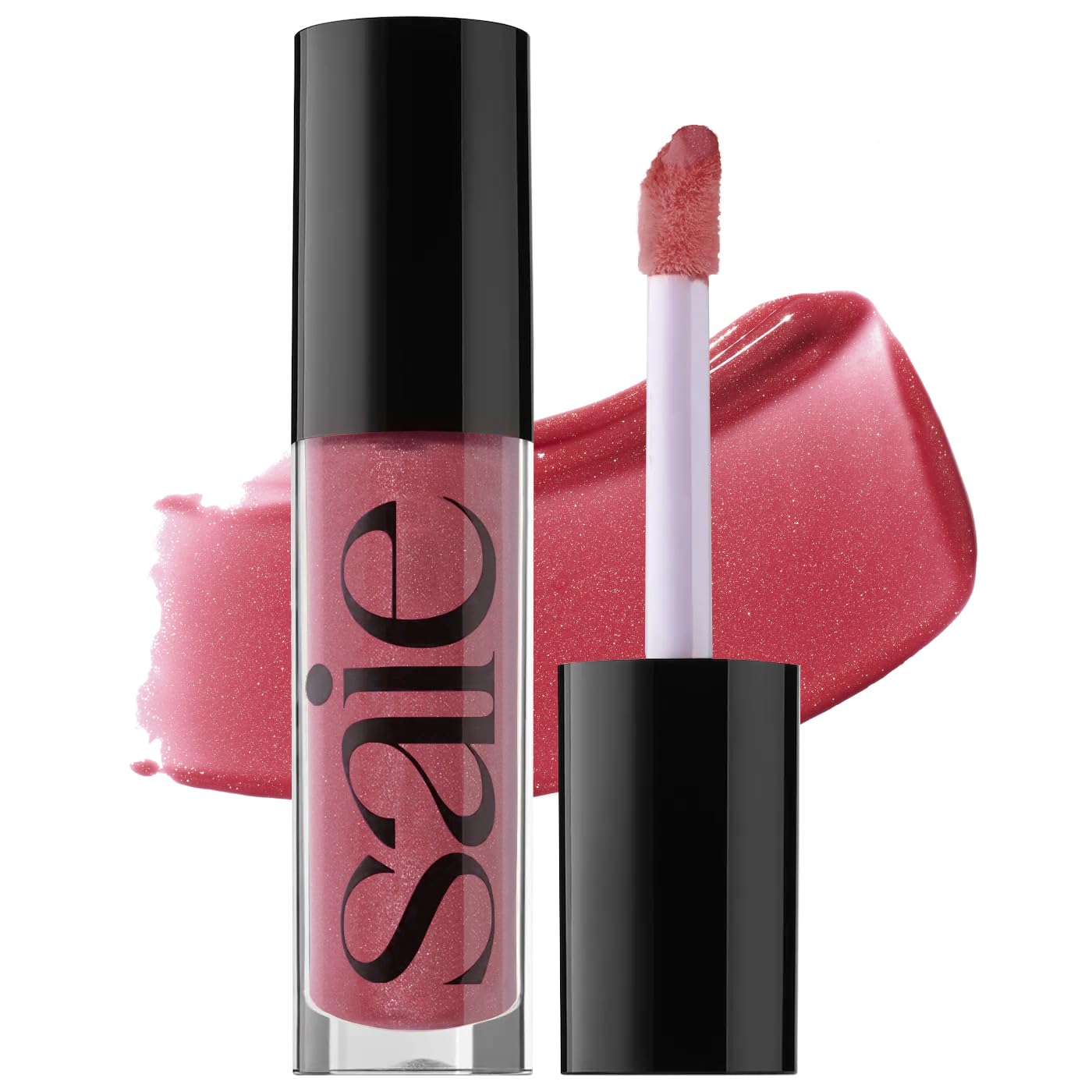 Saie Glossybounce Hydrating Lip Gloss & Tinted Lip Oil Hybrid | Hyaluronic Acid & Jojoba
