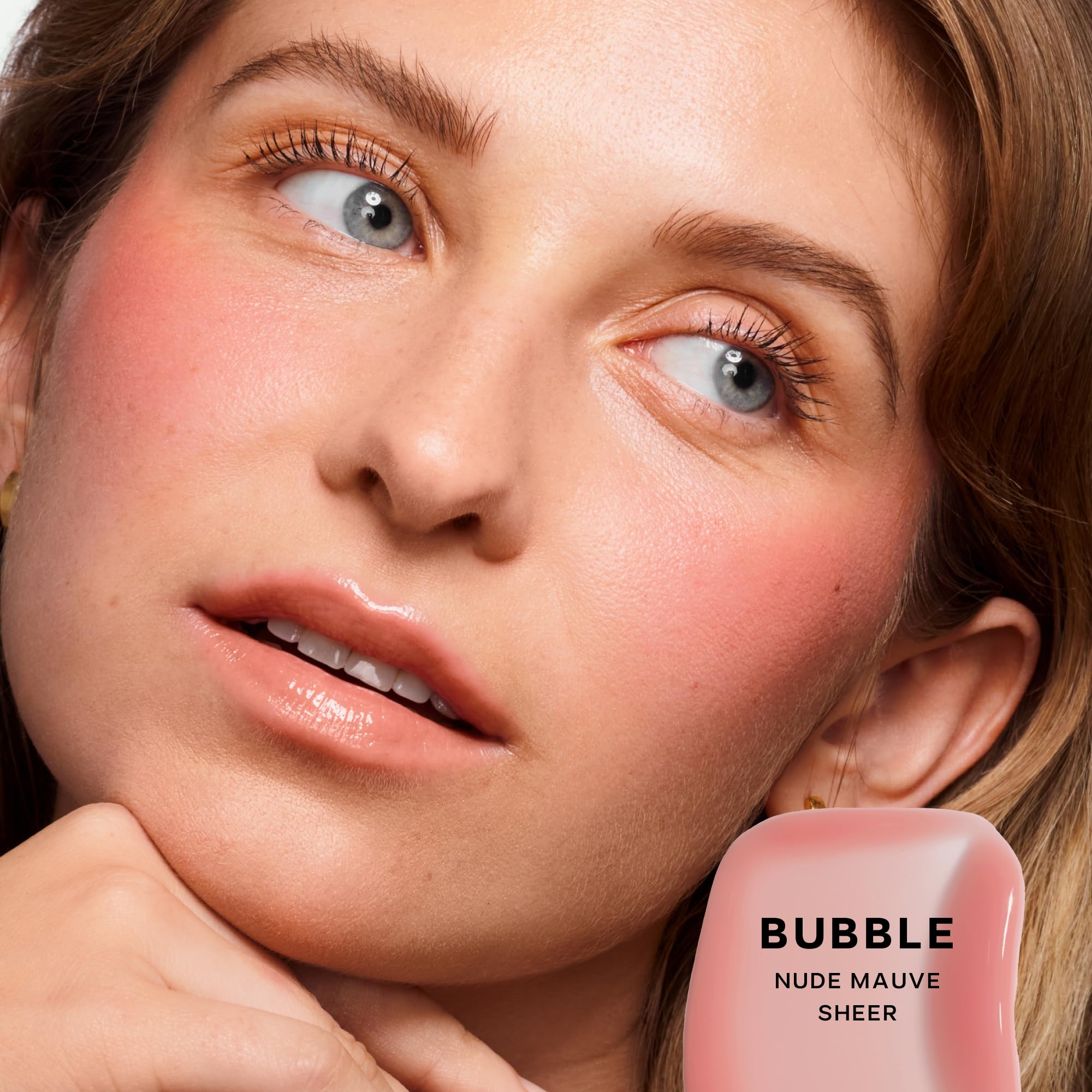Saie Glossybounce Bubble Lip Gloss-Oil Hybrid – Hydration, Ultra Shine, Non-Sticky