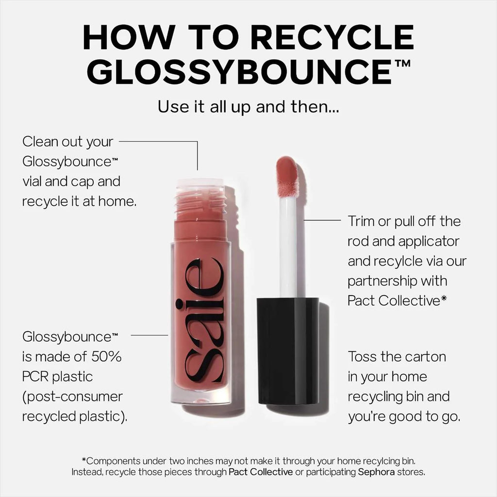 Saie Glossybounce Duo – Hydrating Tinted Lip Oil & Lip Gloss Set (Bounce & Disco)