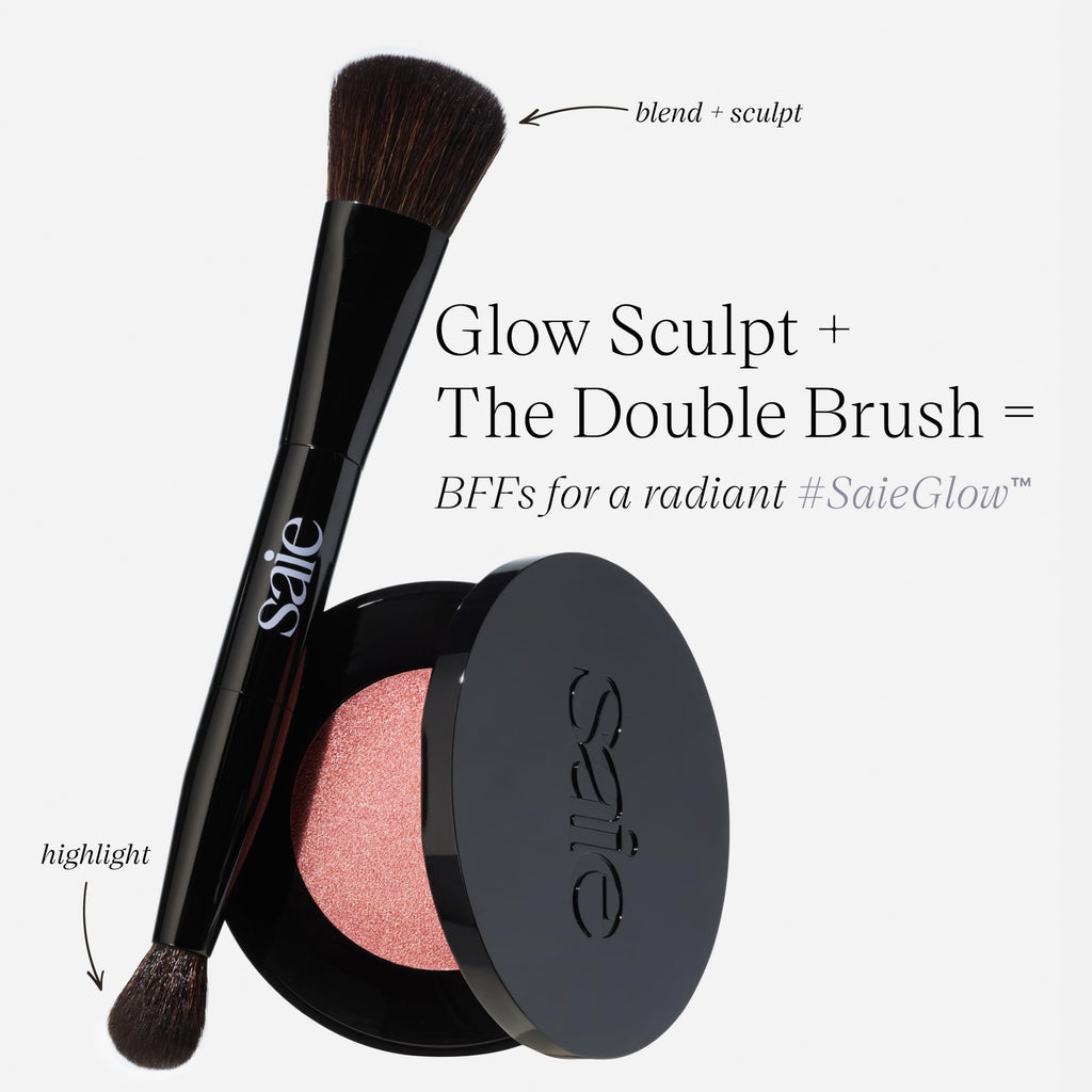 Saie Glow Sculpt Multi-Use Highlighter + Cream Blush Refill – Bronzeglow, Hyaluronic Acid, Micropearl