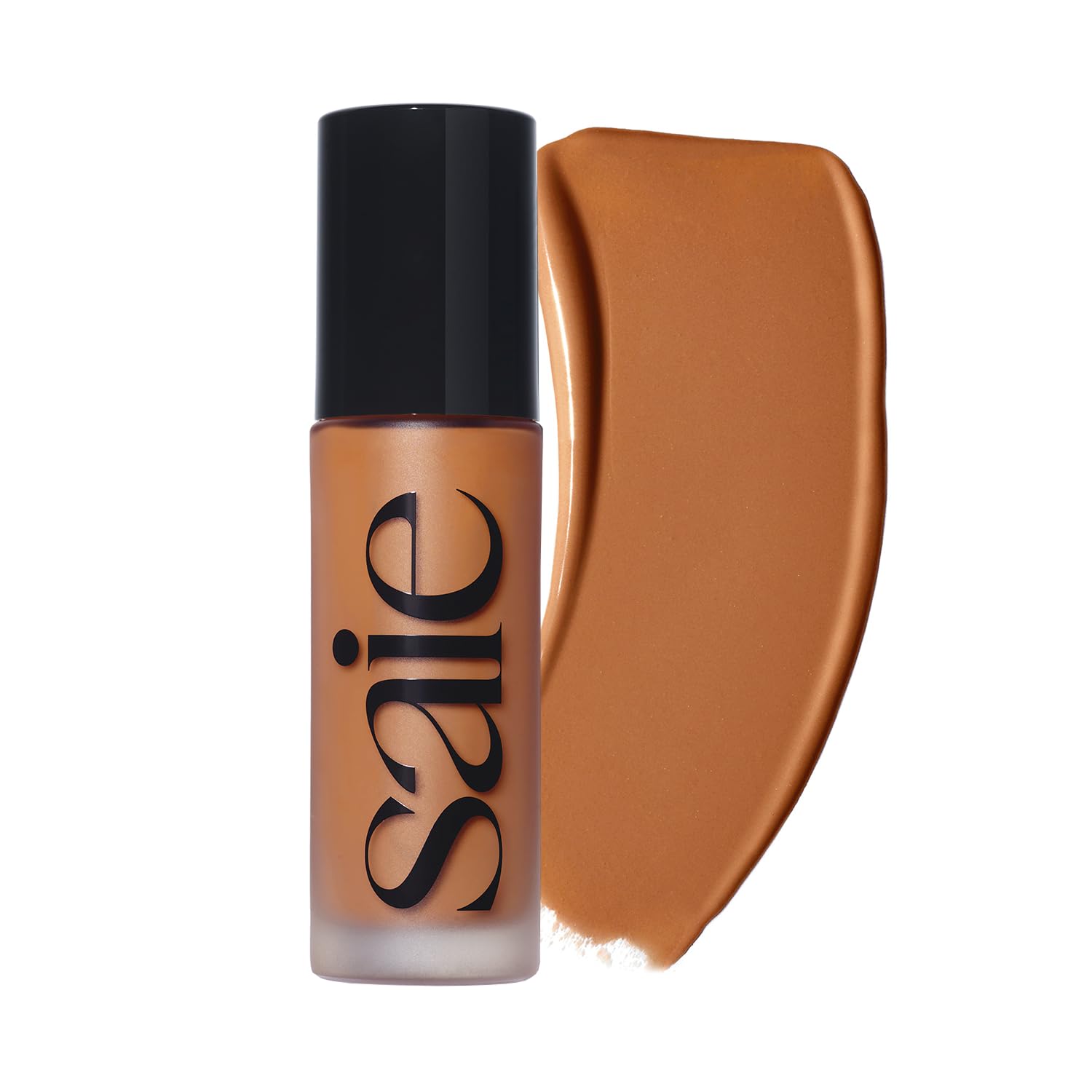 Saie Glowy Super Skin Tint Foundation — Weightless, Dewy Medium Coverage (Shade 28)