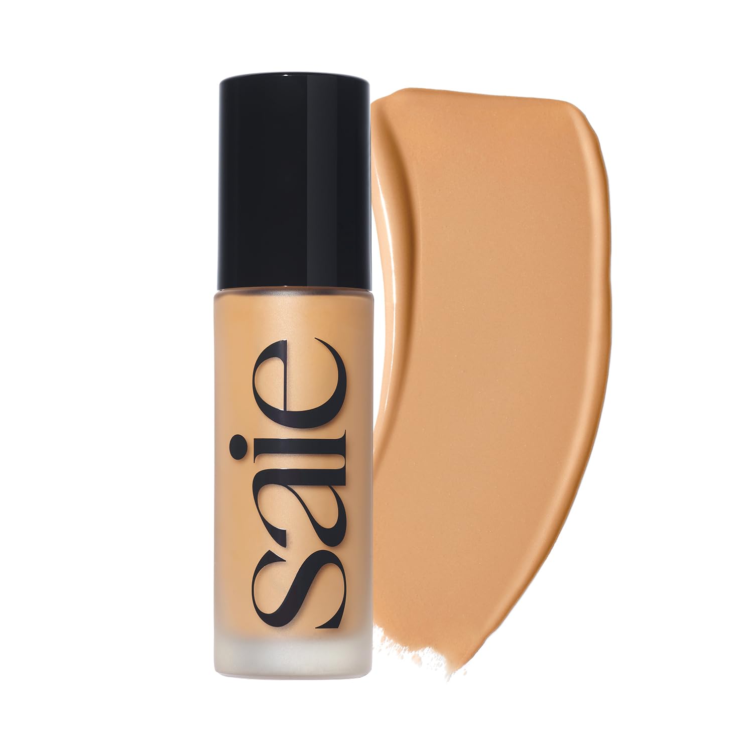 Saie Glowy Super Skin Tint – Weightless Dewy Foundation with Hyaluronic Acid, Shade 16