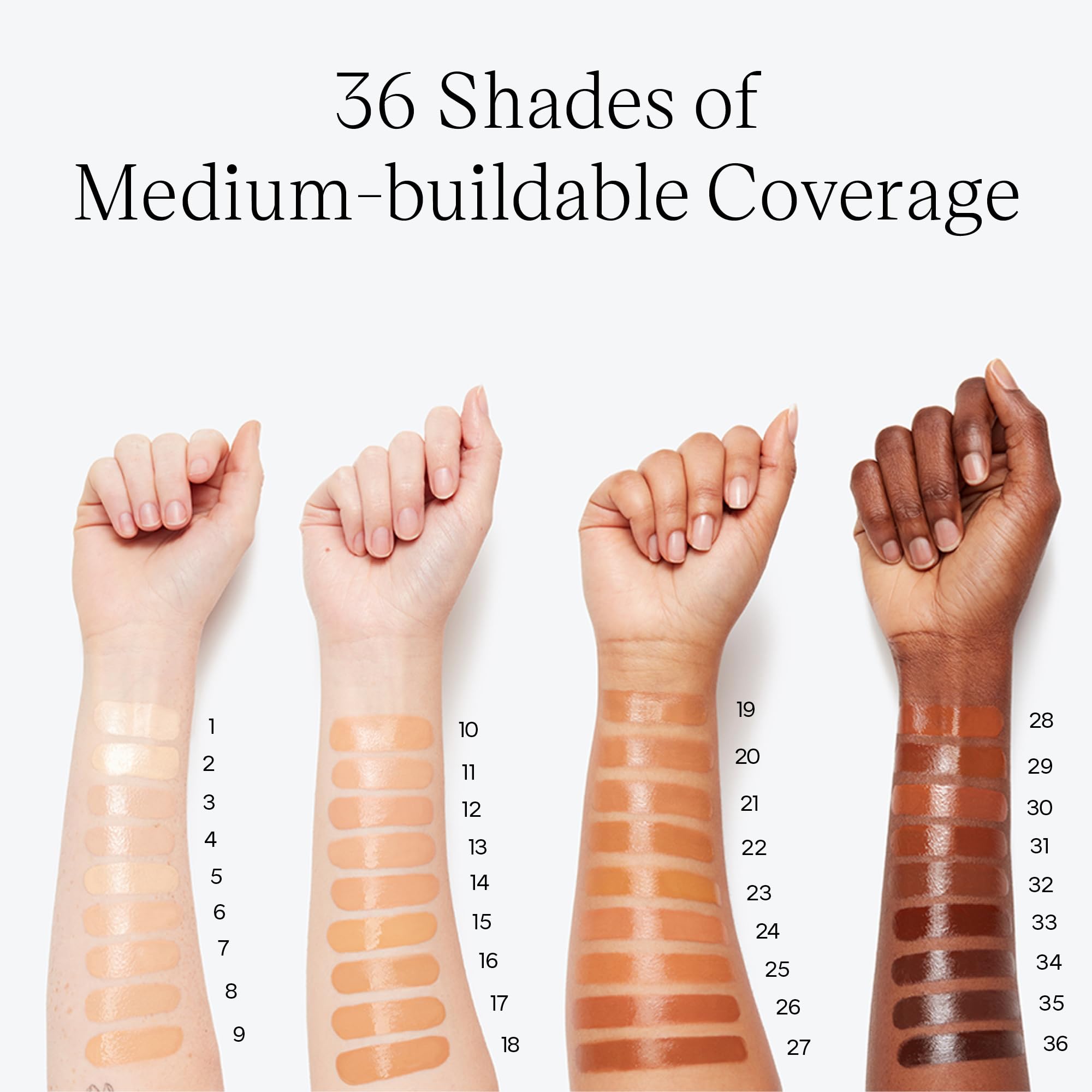 Saie Glowy Super Skin Tint Foundation – Weightless Dewy Coverage, Shade 2 (1.01 oz)