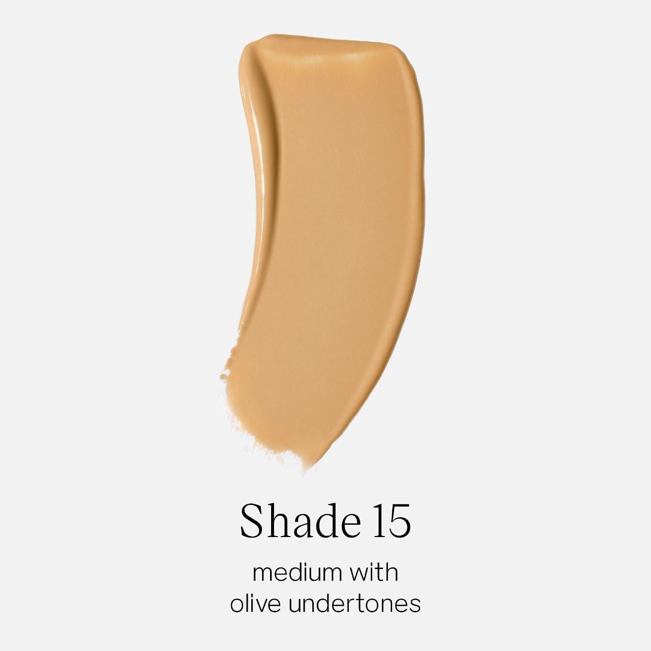 Saie Glowy Super Skin Tint Foundation – Weightless Medium Coverage, Dewy Finish, Shade 15