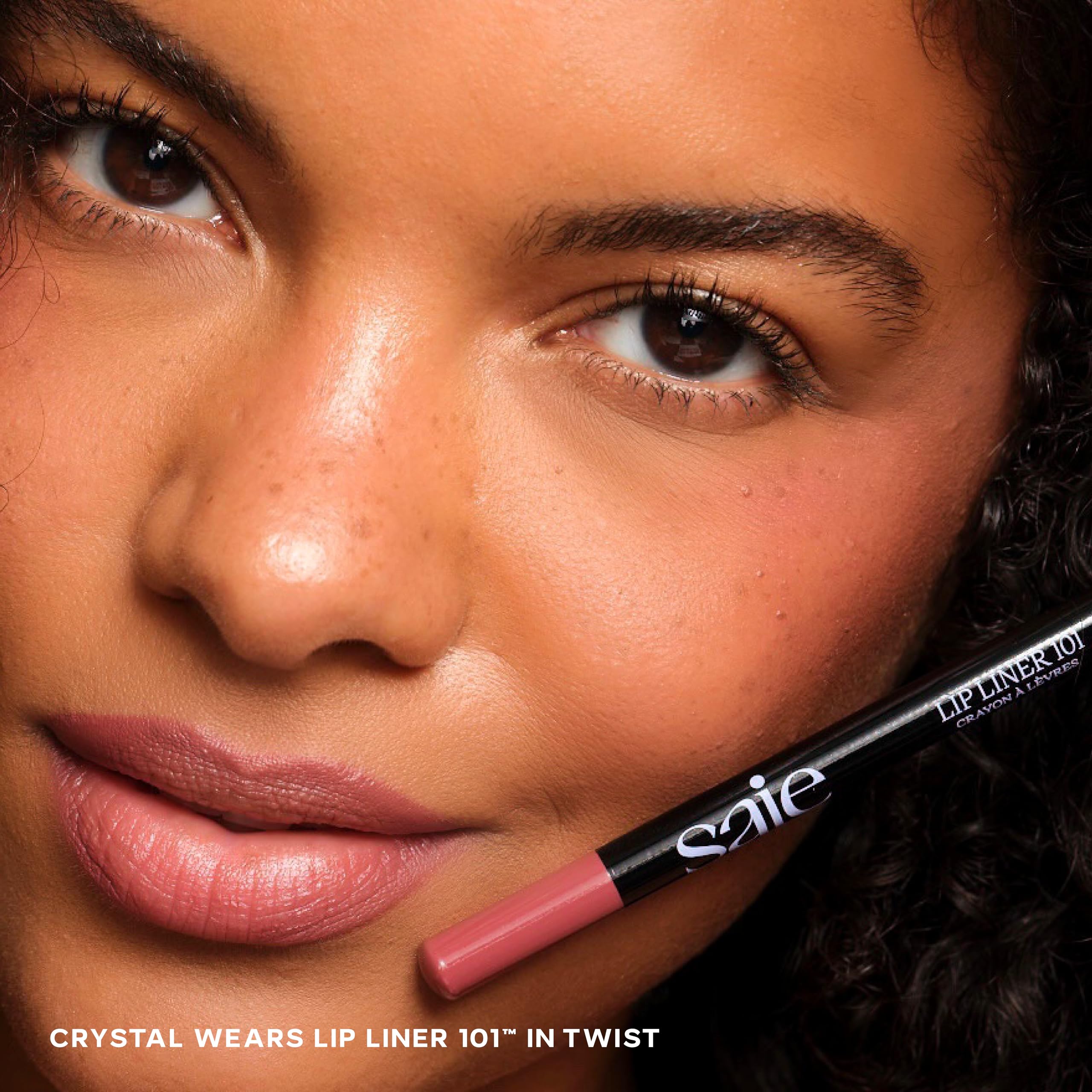Saie Lip Liner 101 – Creamy Soft Matte Lip Pencil with Shea Butter & Jojoba Oil