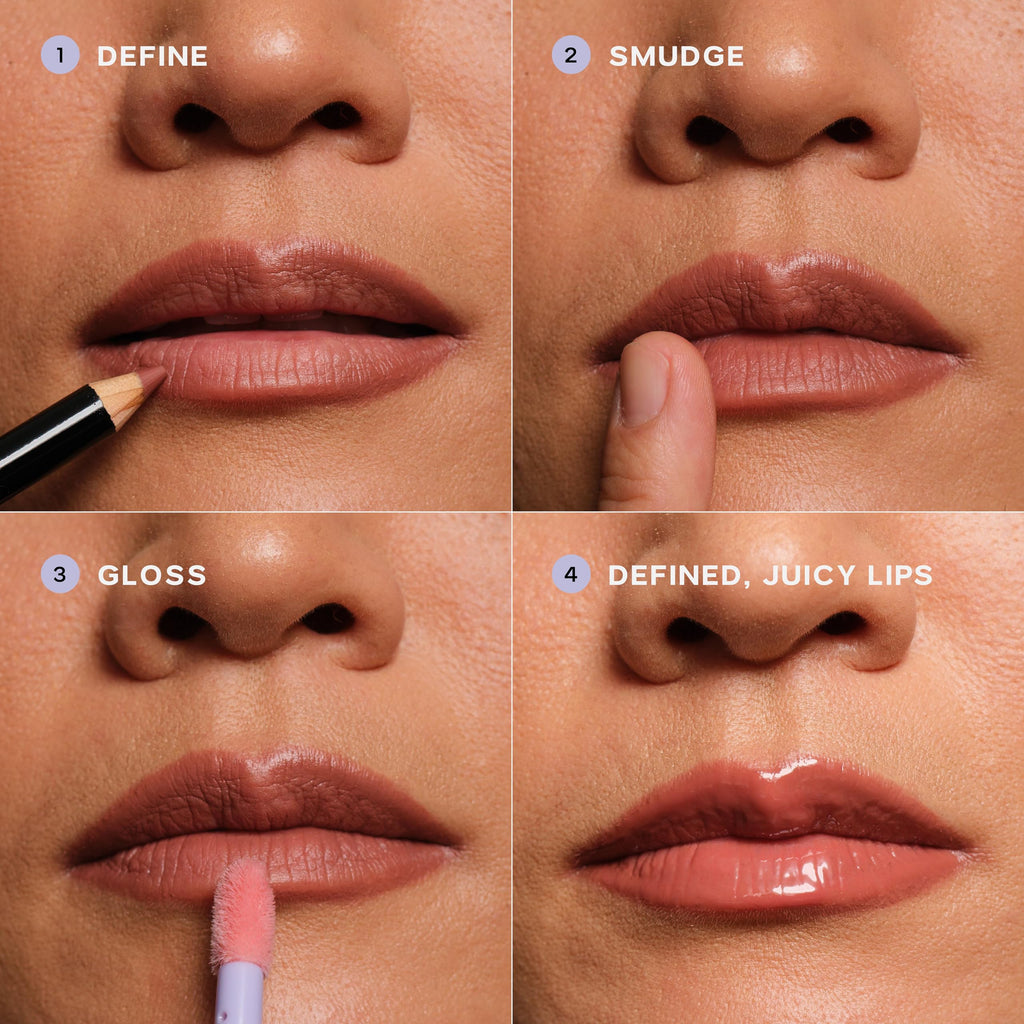 Saie Lip Liner 101 – Creamy Soft Matte Pencil with Shea Butter & Jojoba Oil (Flirt)