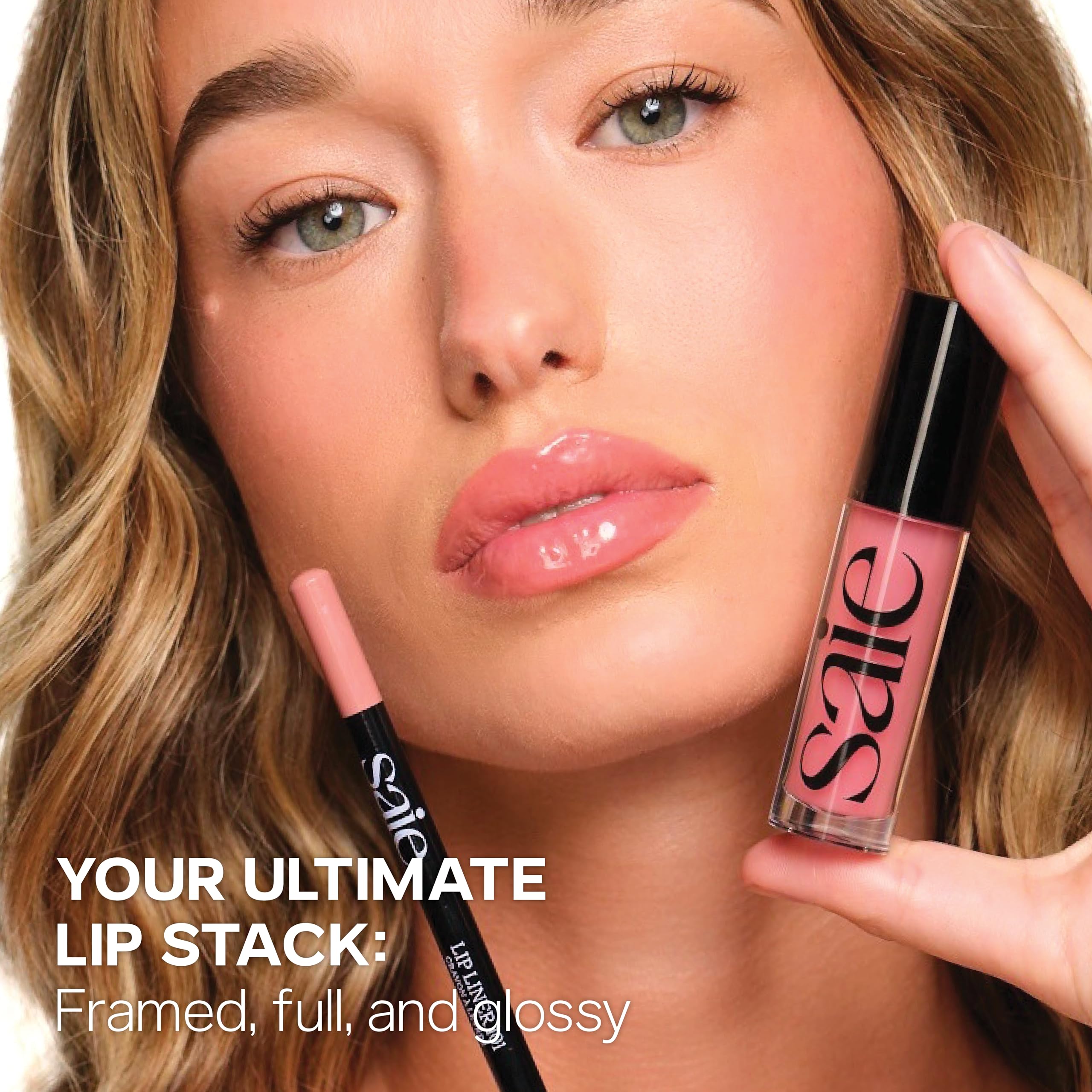 Saie Lip Liner 101 – Creamy Soft Matte Pencil with Shea Butter & Jojoba Oil (Flirt)