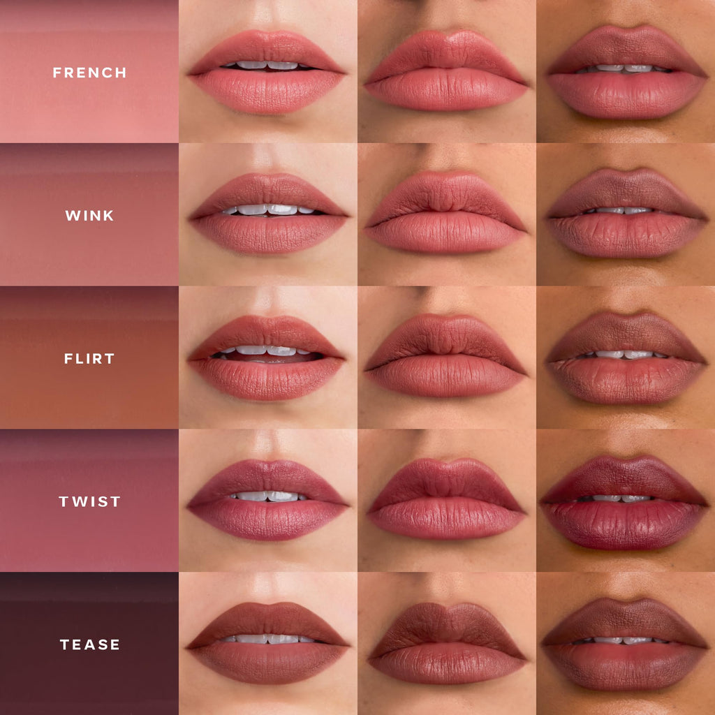 Saie Lip Liner 101 – Creamy Soft Matte Pencil with Shea Butter & Jojoba Oil (Flirt)