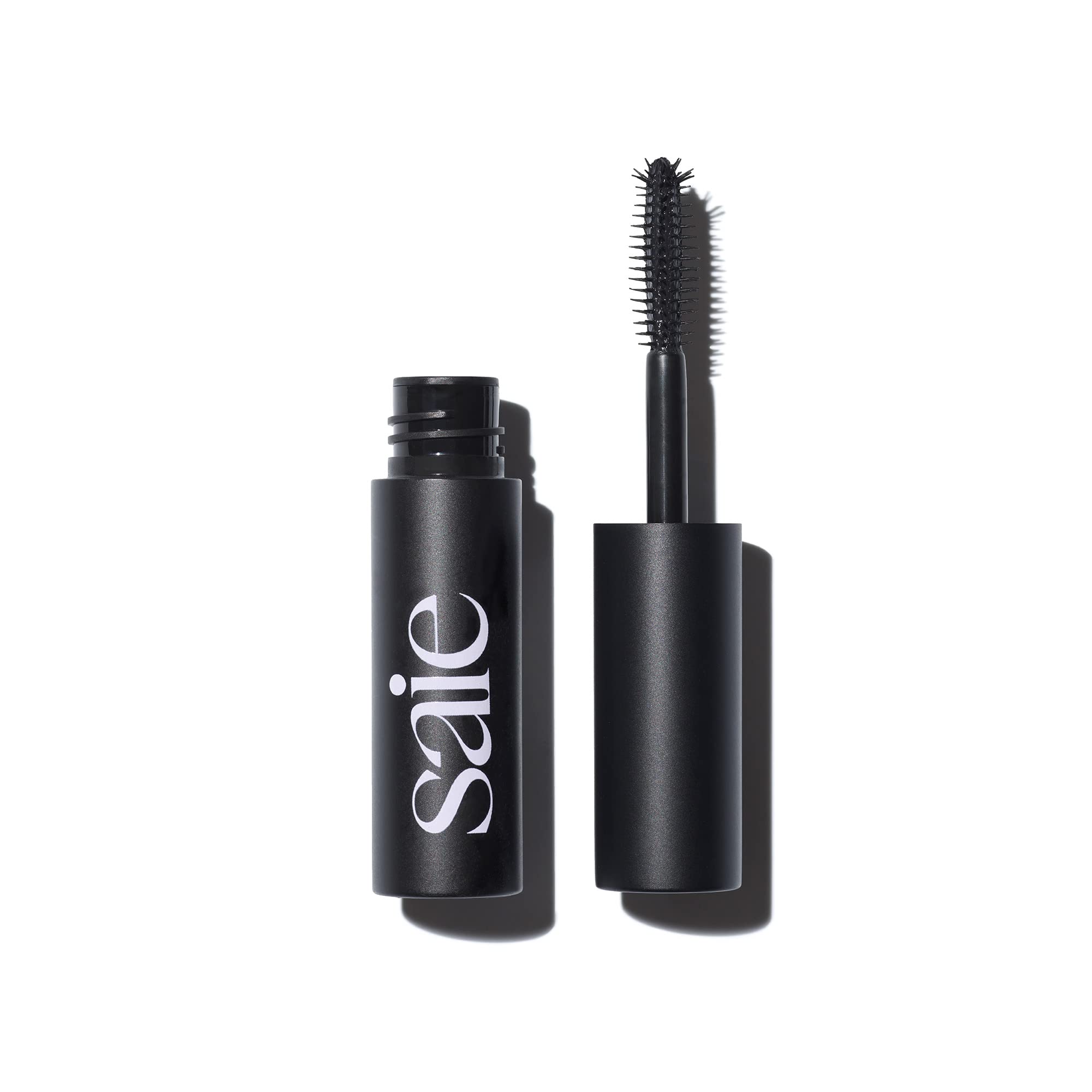 Saie Mini Mascara 101 – Lash Lengthening Mascara for Thick, Lifted Lashes | Buildable, Conditioning Formula