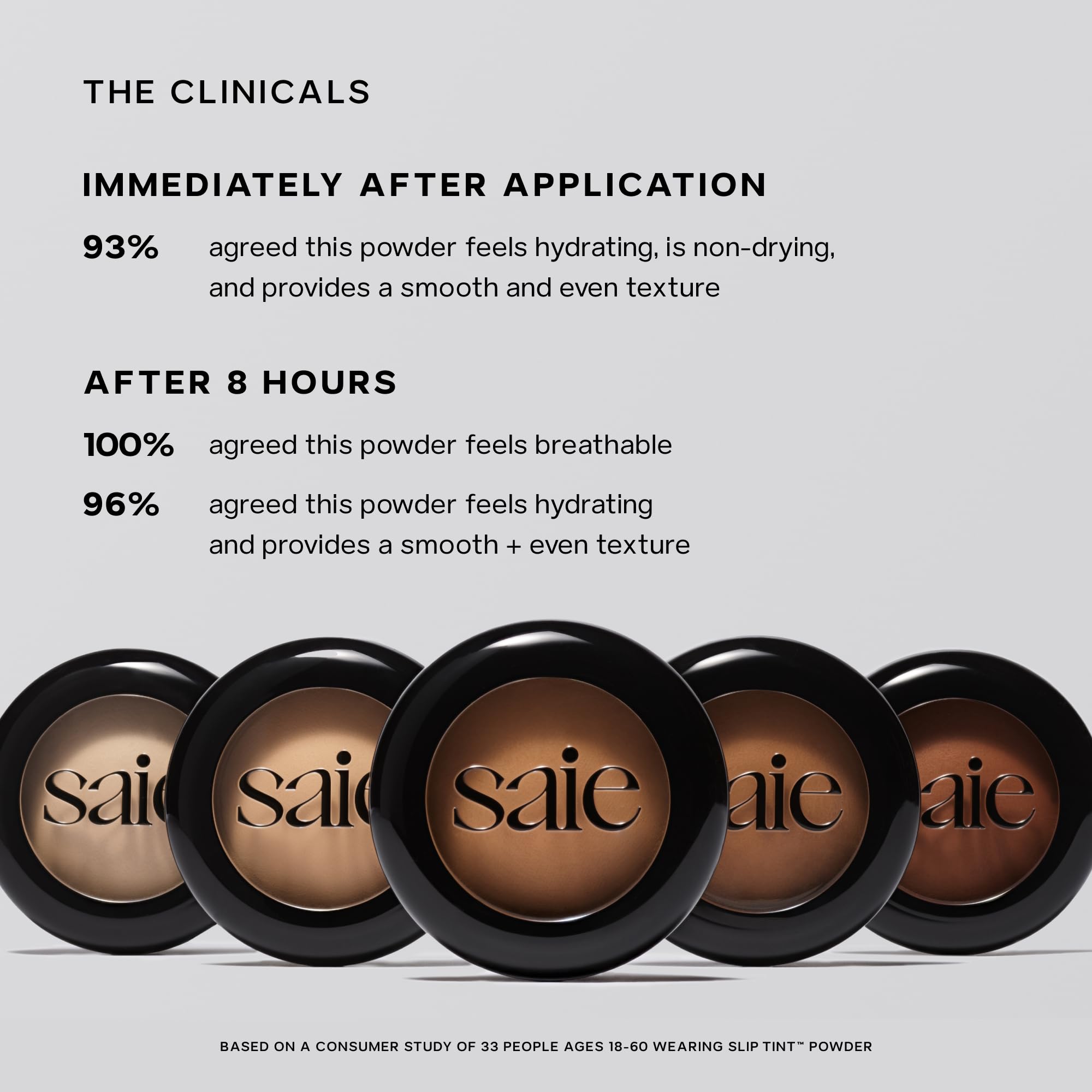 Saie Slip Tint Baked Setting Powder Translucent 2 – Light to Medium | 0.24 oz
