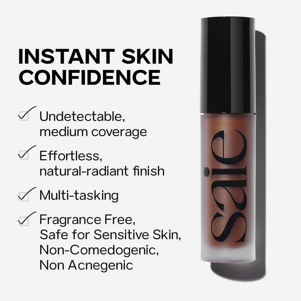 Saie Slip Tint Radiant Concealer & All-Over Makeup – Shade 25 (0.17 oz)