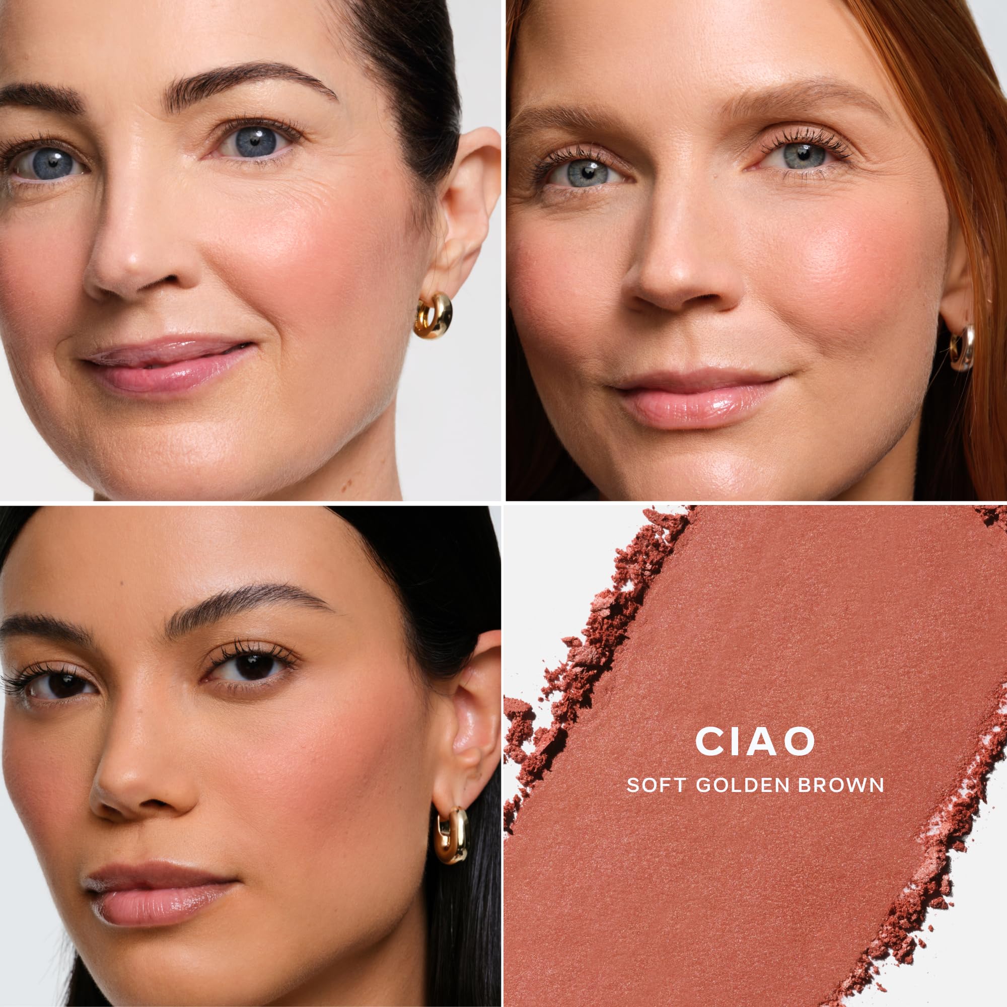 Saie SuperSuede Baked Blush – Hydrating, Talc-Free Diffused Flush (Ciao, 0.1 oz)