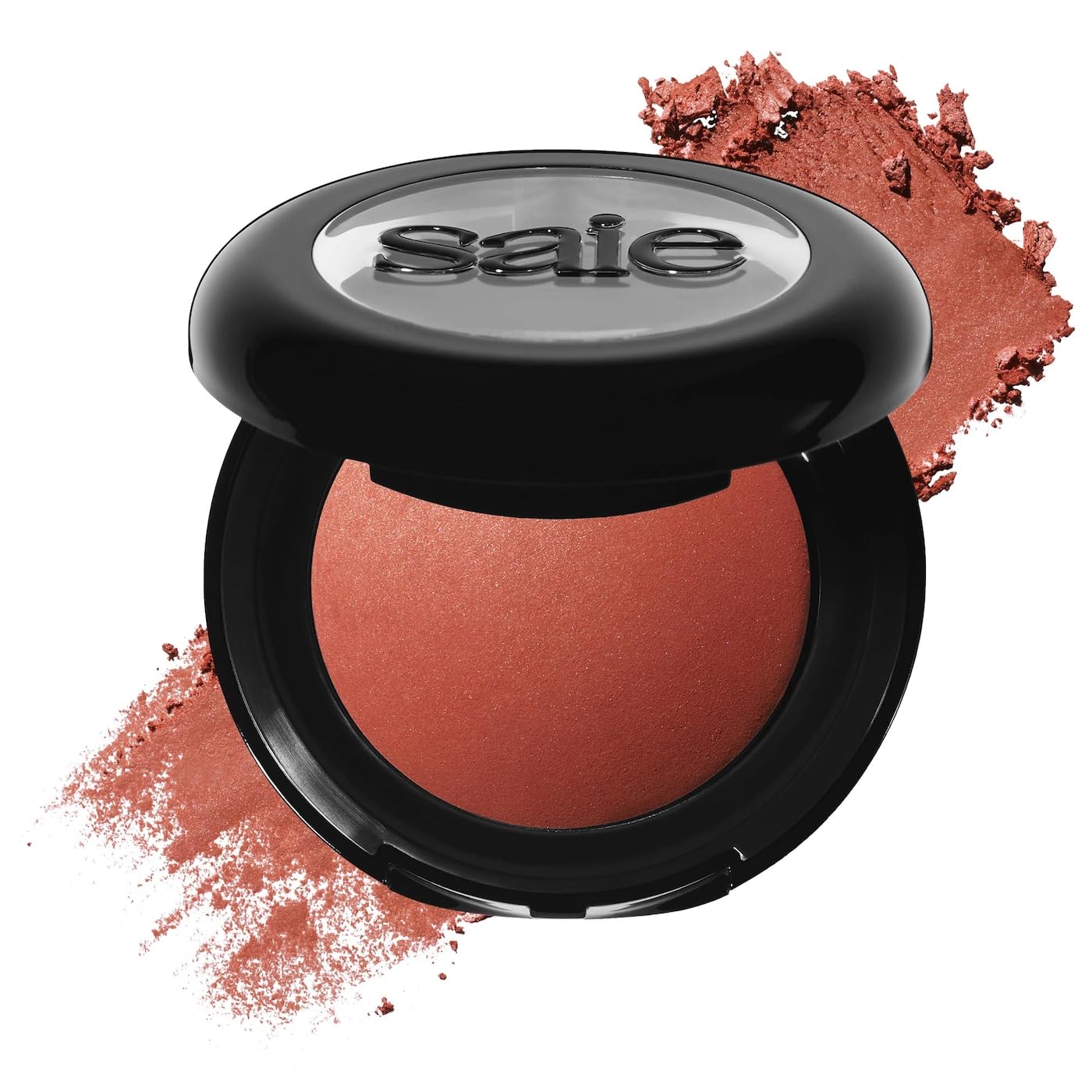 Saie SuperSuede Baked Blush – Hydrating, Talc-Free Diffused Flush (Ciao, 0.1 oz)