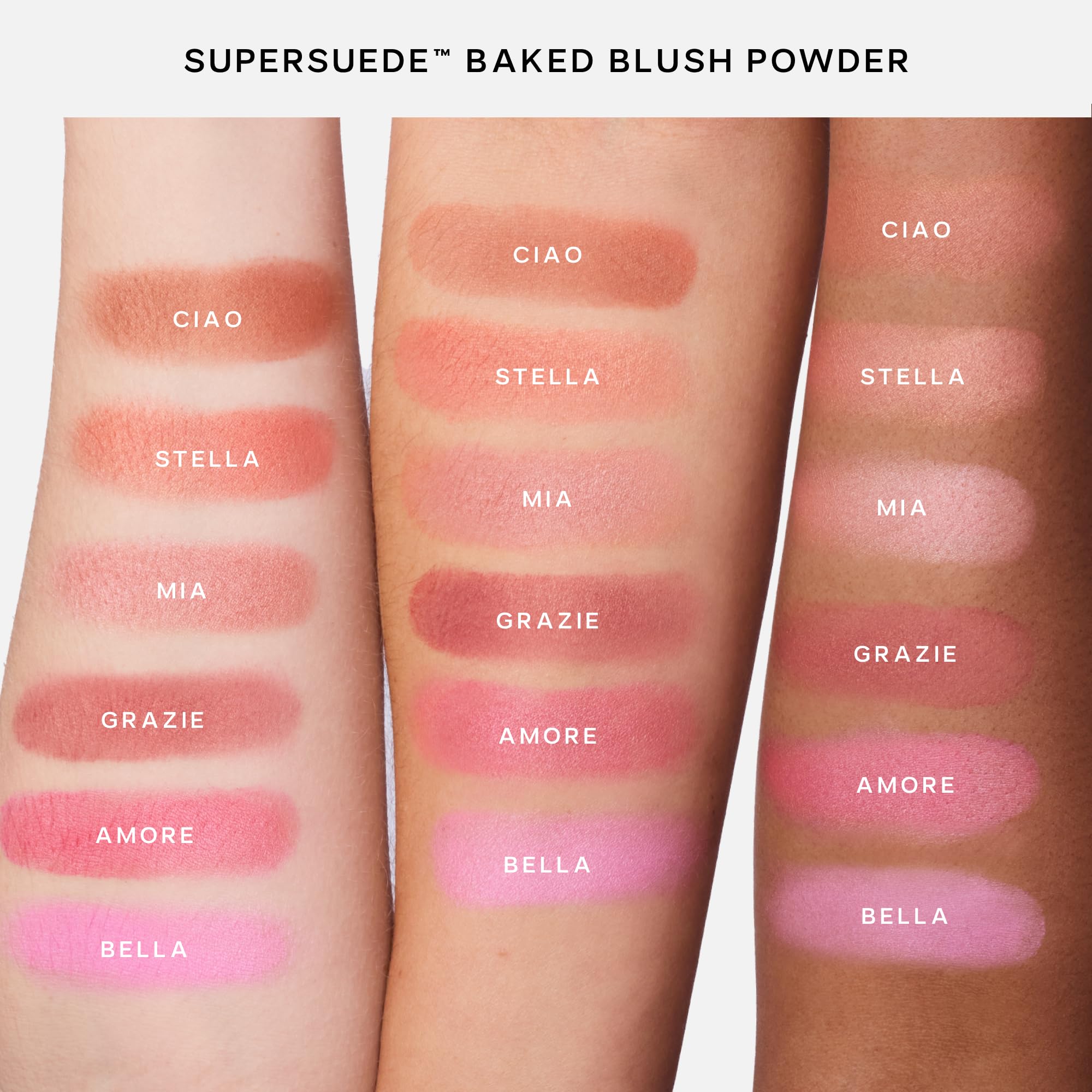 Saie SuperSuede Baked Blush in Grazie – Talc-Free Hydrating Cheek Color
