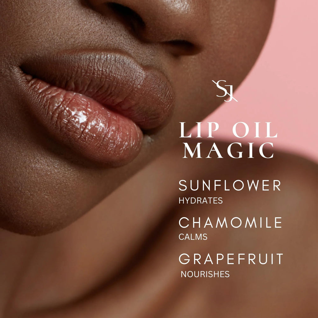 SAINT JANE Luxury Lip Oil Elixir – Vitamin C Infused, Floral-Infused Gloss