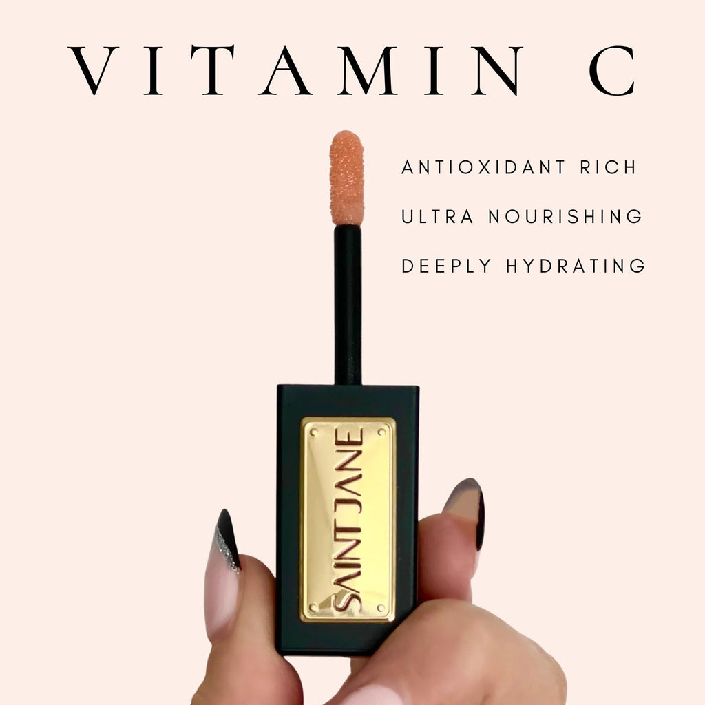 SAINT JANE Nectar Lip Oil – Luxury Floral-Infused Clean Skincare (0.15 oz / 4.5 ml)