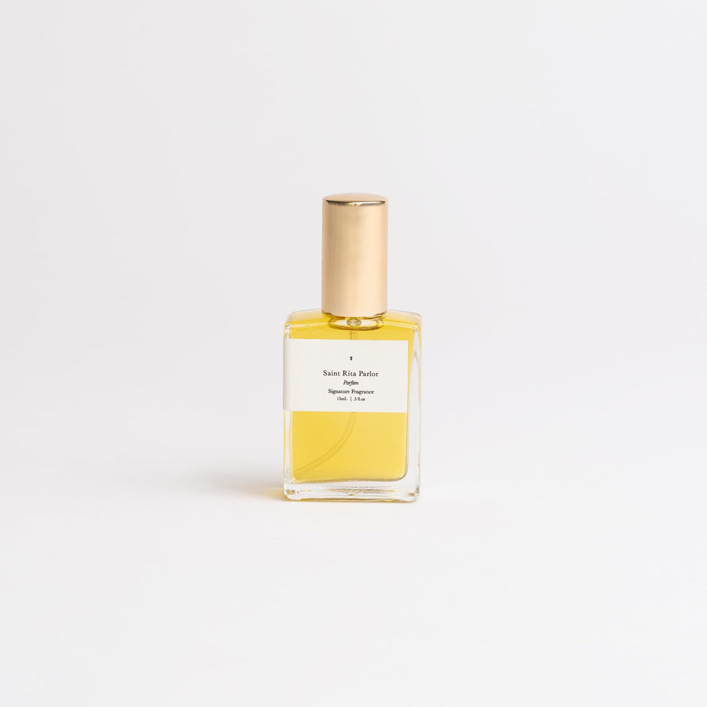 Saint Rita Parlor Signature Parfum – Luxury Unisex Fragrance, Rose, Whiskey & Tobacco, 15mL