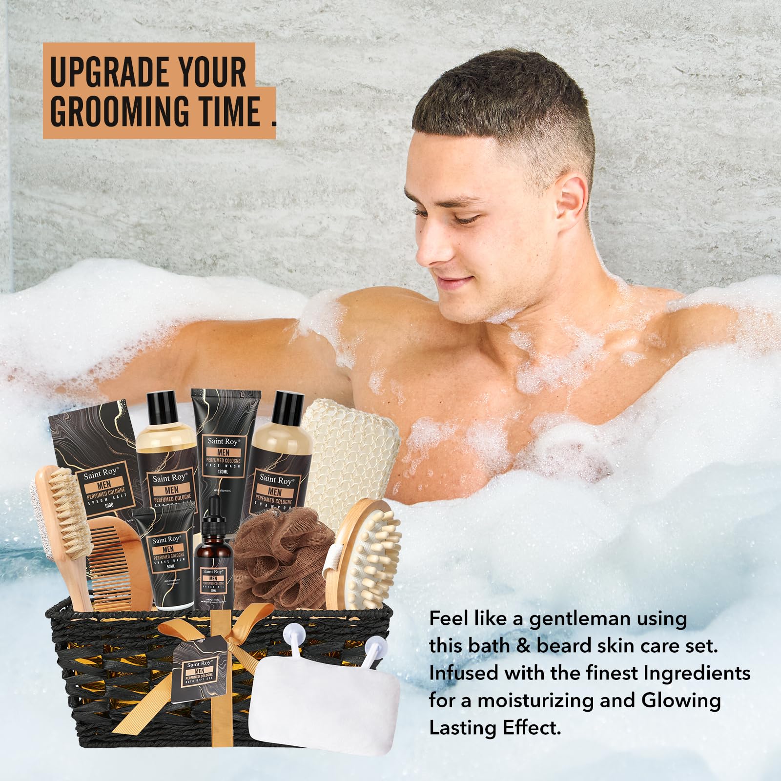 Saint Roy 14-Piece Grooming Gift Set for Men — Father's Day