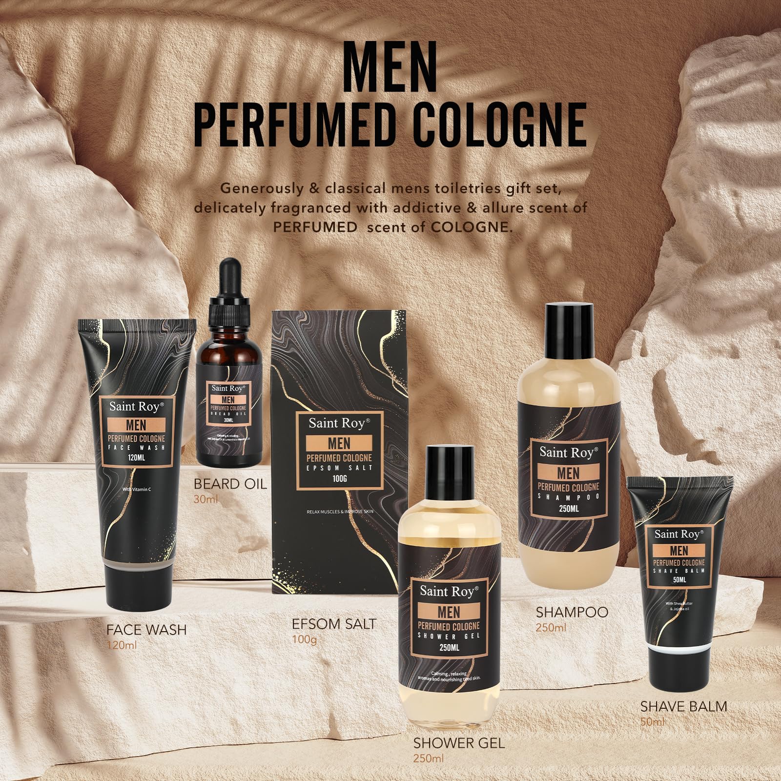 Saint Roy 14-Piece Grooming Gift Set for Men — Father's Day