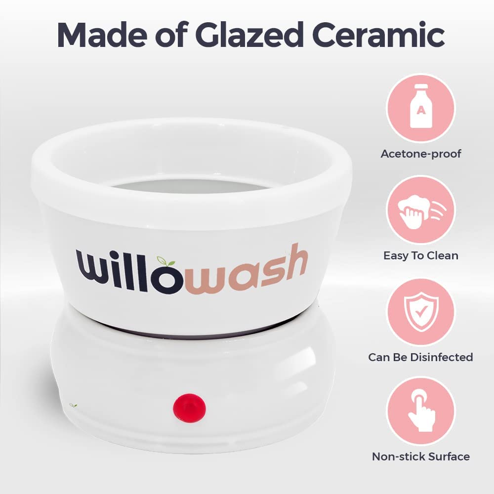 Saint Willo Willowash: Acetone-Proof Nail Soaking Bowl for Home Removals