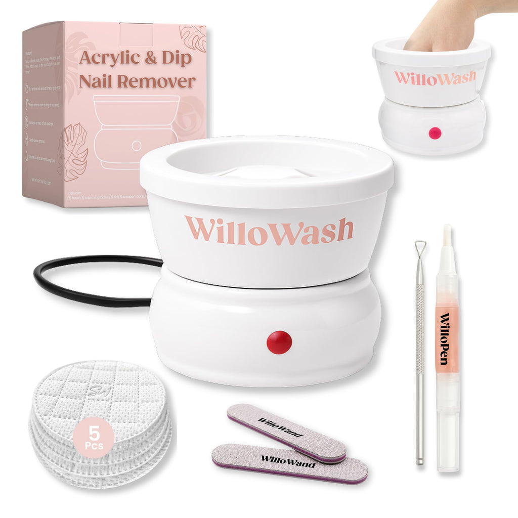 Saint Willo Willowash: Acetone-Proof Nail Soaking Bowl for Home Removals