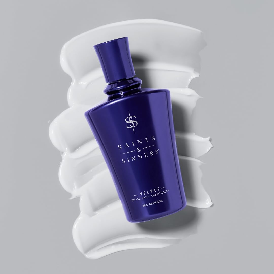 Saints & Sinners Velvet Divine Daily Conditioner – Moisture, Detangling & Frizz Control for Dry, Damaged Hair