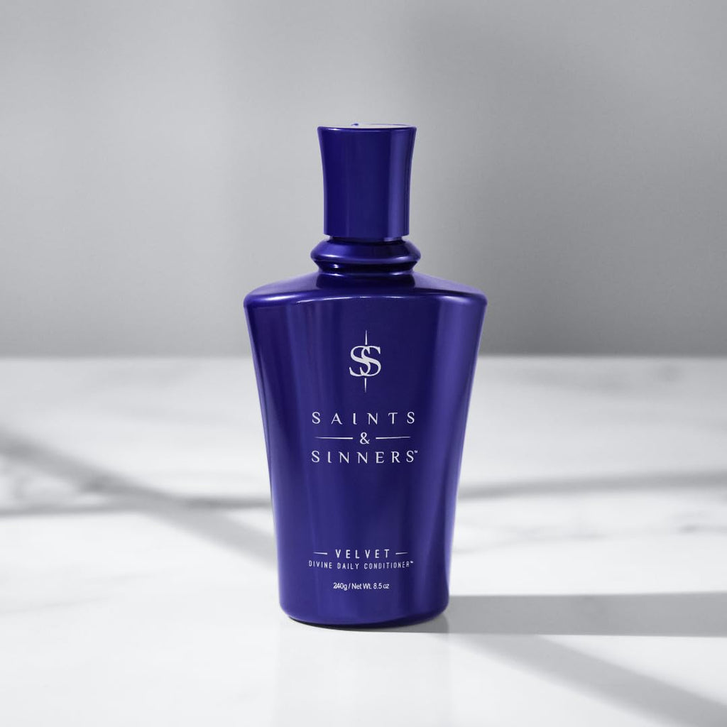 Saints & Sinners Velvet Divine Daily Conditioner – Moisture, Detangling & Frizz Control for Dry, Damaged Hair