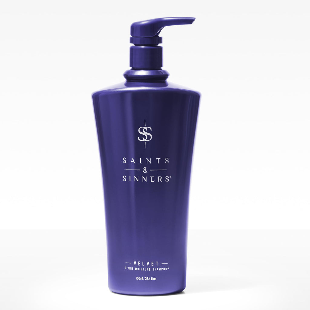 Saints & Sinners Velvet Divine Moisture Shampoo – Sulfate-Free Moisture for Damaged, Color-Treated Hair