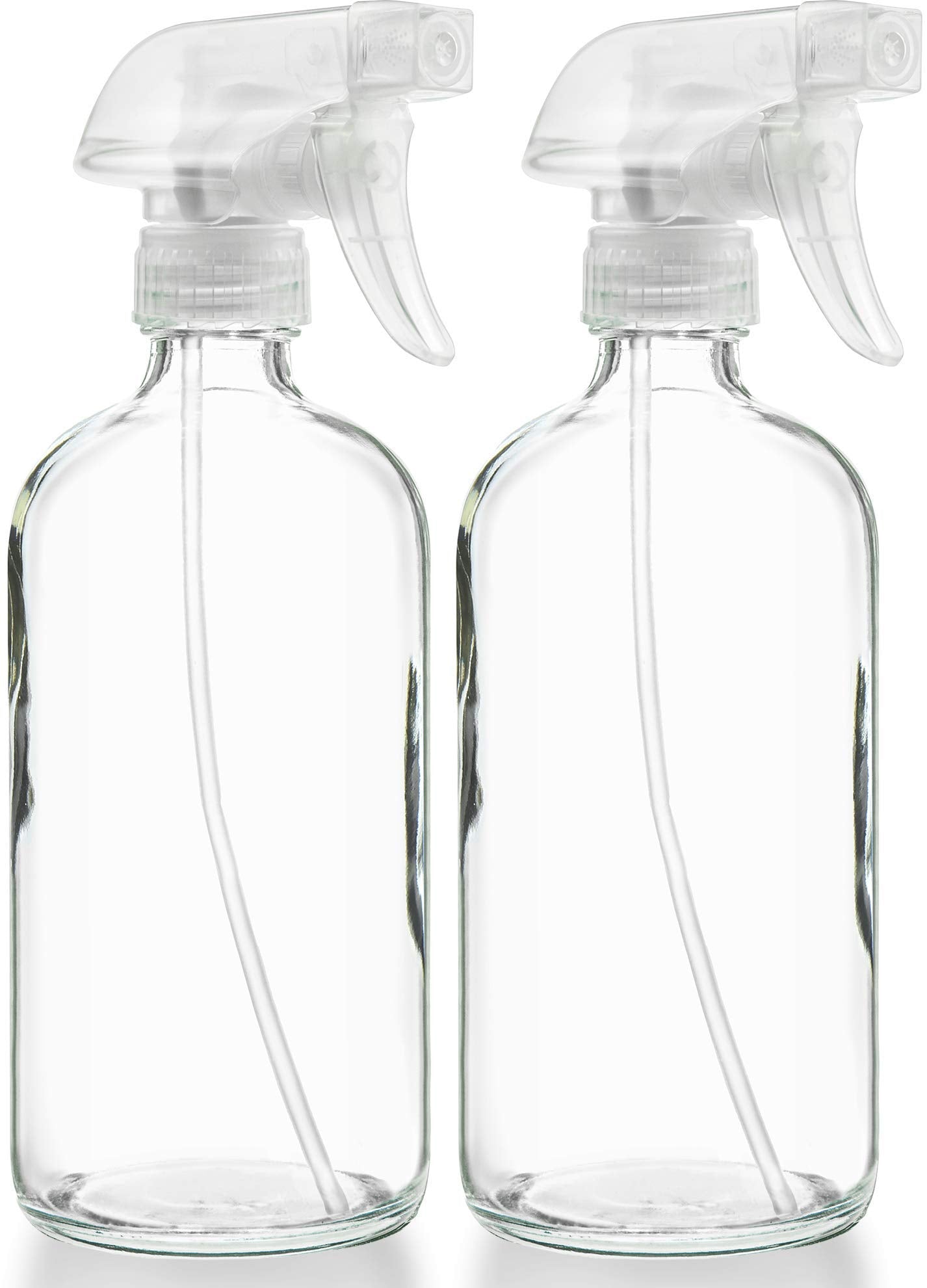 Sally's Organics Empty Glass Spray Bottles 16 oz - Refillable 2 Pack