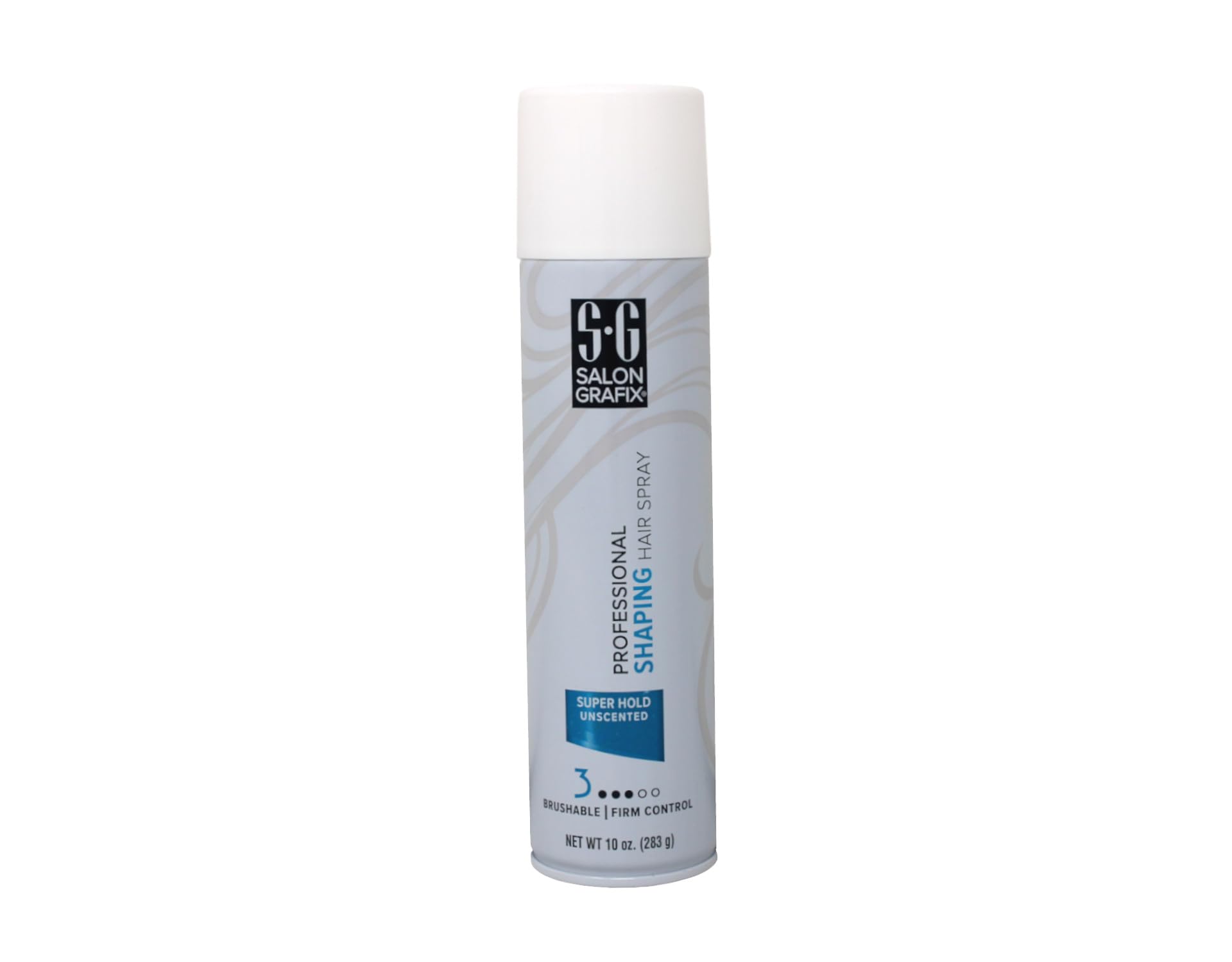 Salon Grafix Shaping Hair Spray Super Hold Unscented 10 oz — Pack of 6