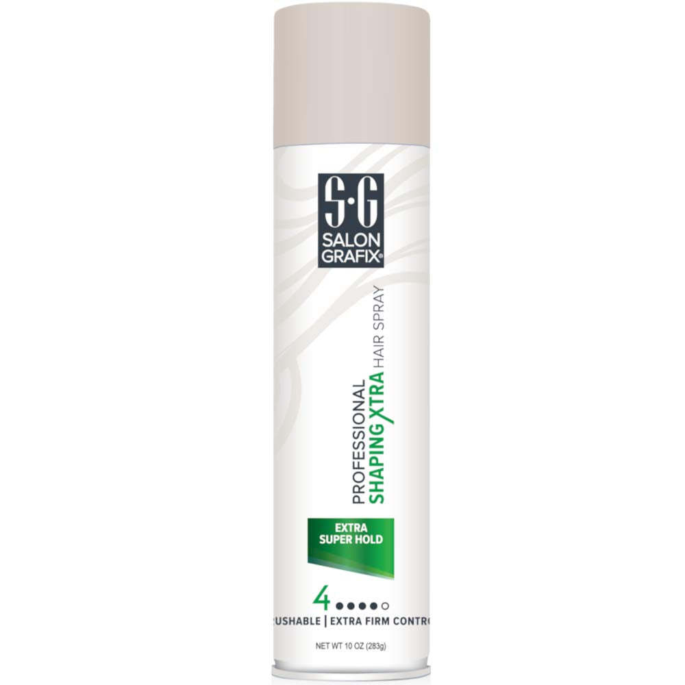 Salon Grafix Shaping Xtra Hair Spray – Extra Hold, 10 oz (5-pack)