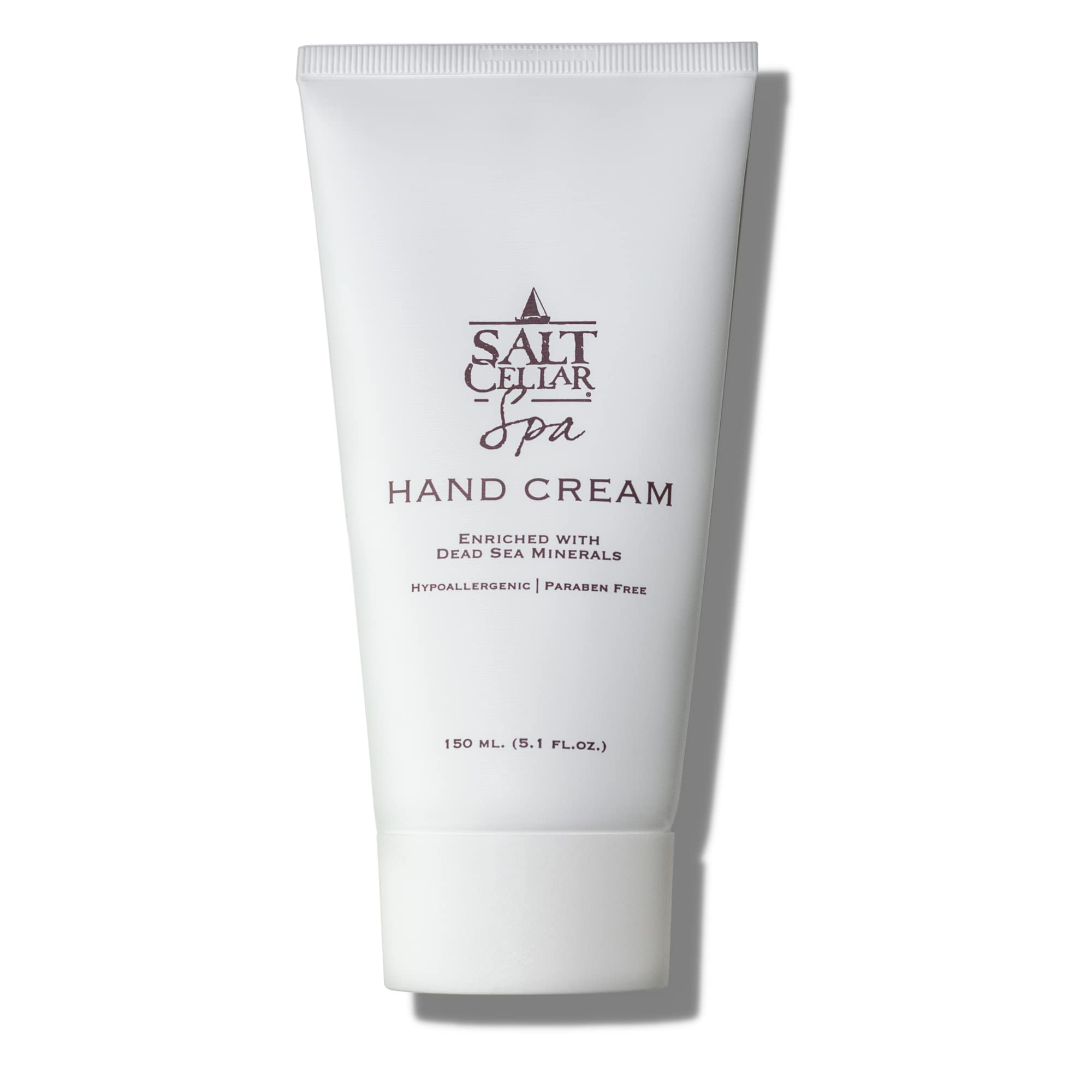 Salt Cellar Spa Dead Sea Mineral Hand Cream | Fast-Absorbing Moisturizer with Glycerin & Olive Oil (5.1 oz)