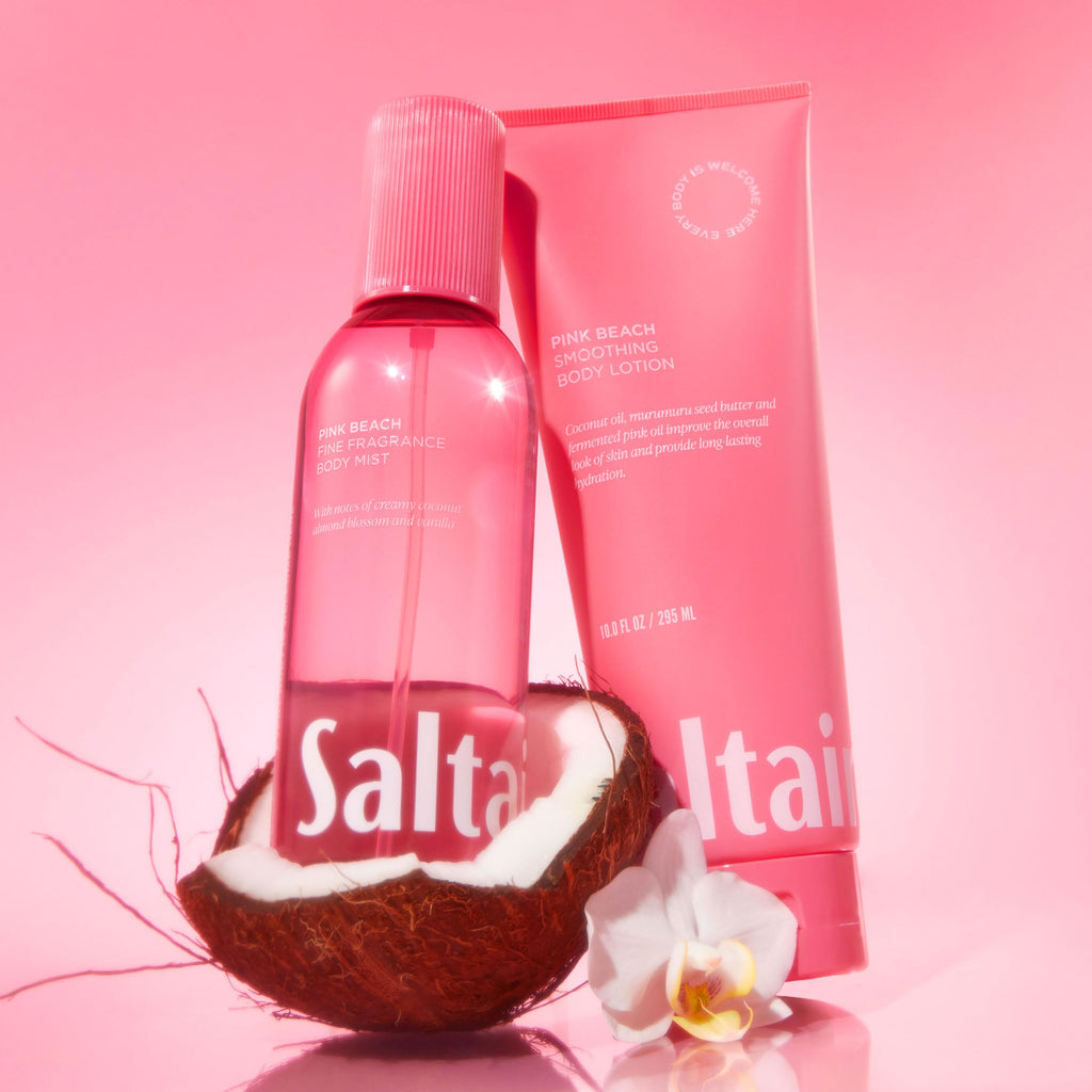 Saltair Body Mist 2 Pack – Pink Beach Scent, Lightweight Fragrance Mist (2x8oz)