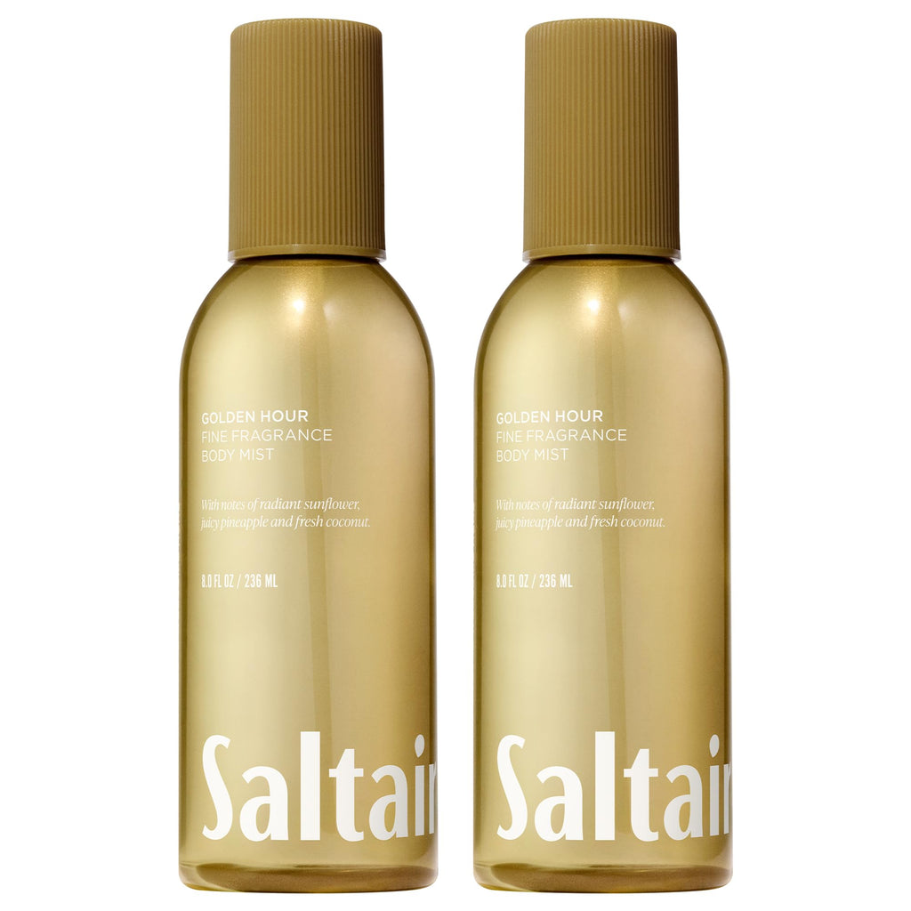Saltair Body Mist 2 Pack – Golden Hour Fragrance, Lightweight Scent, 2x8oz