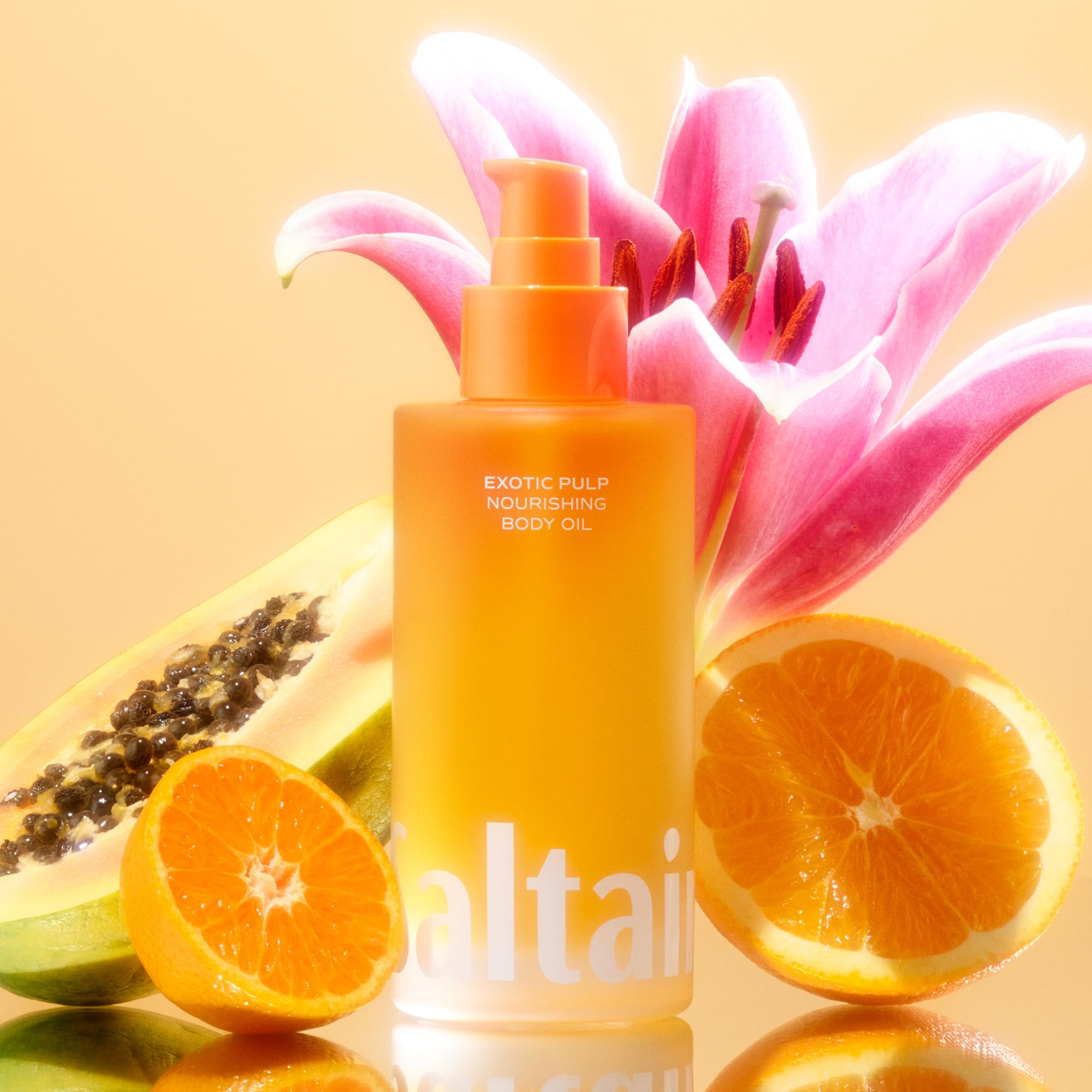 Saltair Body Oil – Exotic Pulp After Shower Hydration, Non-Greasy Botanical Moisturizer (4oz Pump)