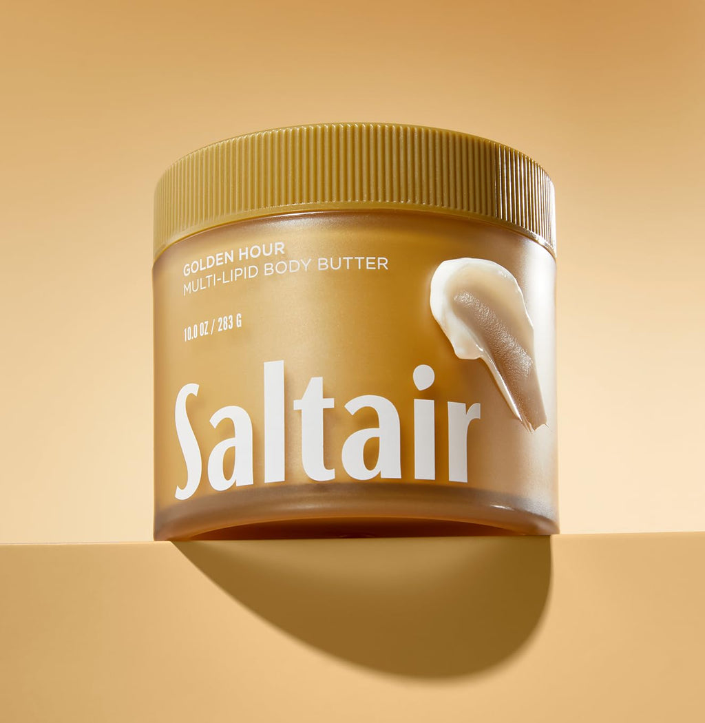 Saltair Multi-Lipid Body Butter | Rich Hydration with Ceramide Complex, Sea Buckthorn & Coconut Oil | 10oz Jar