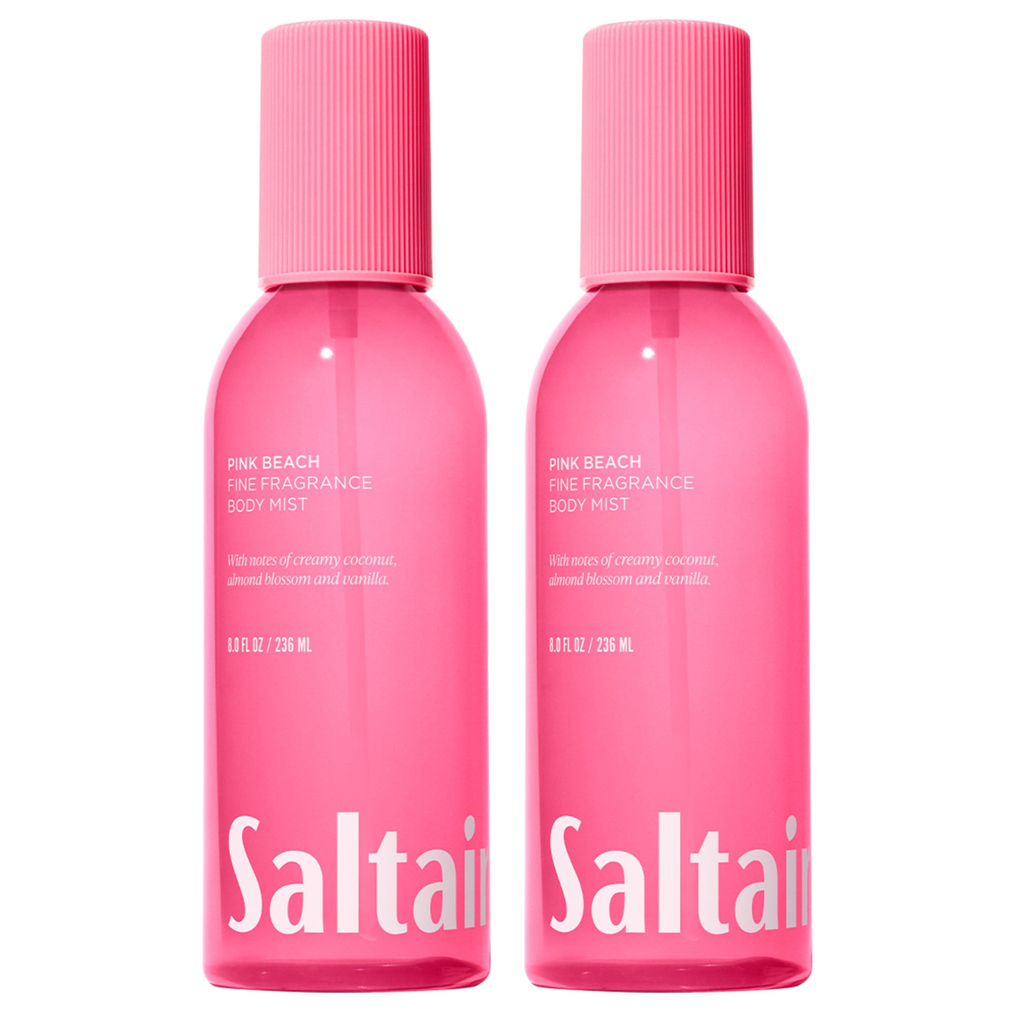 Saltair Body Mist 2 Pack – Pink Beach Scent, Lightweight Fragrance Mist (2x8oz)