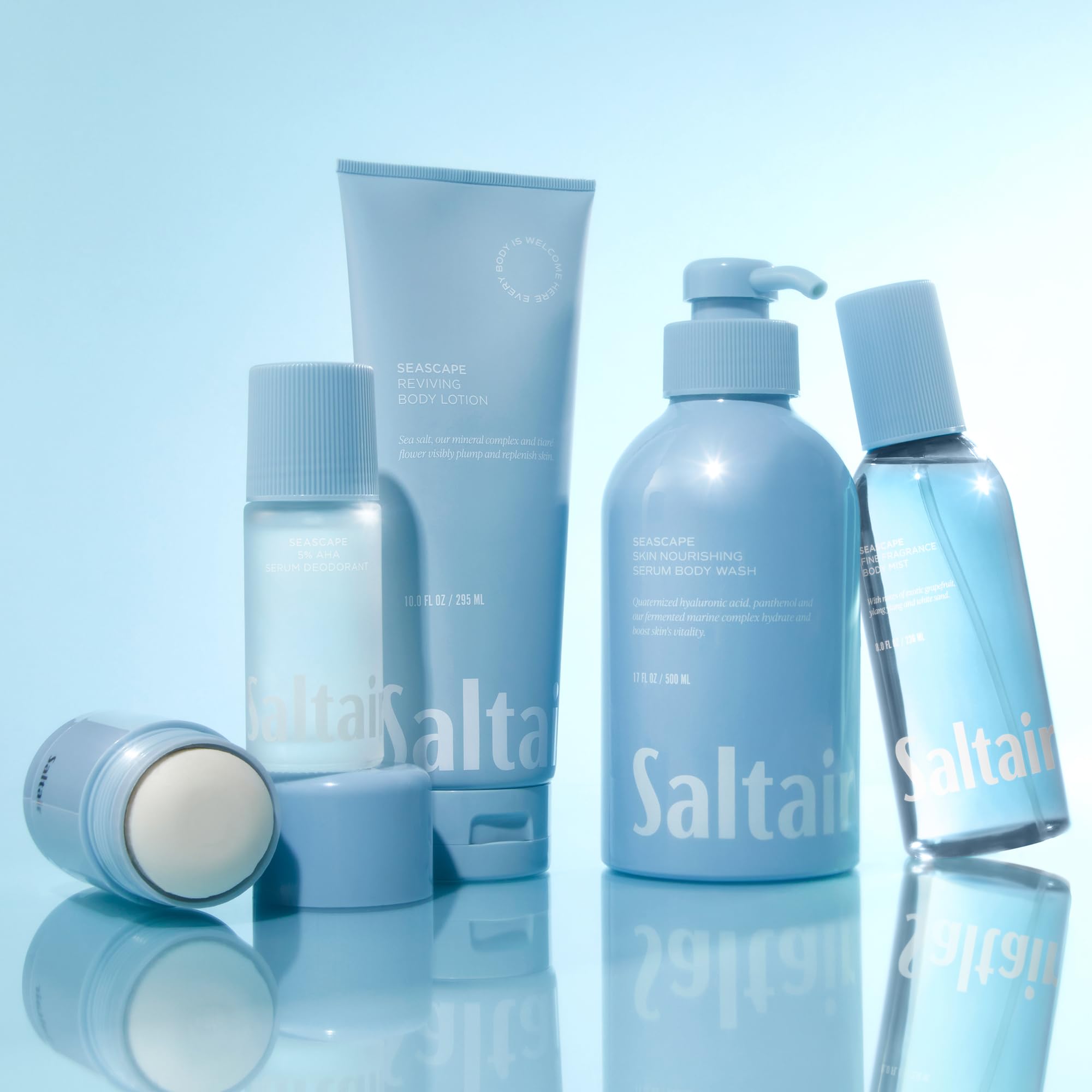Saltair Seascape Body Wash 2-Pack | Moisturizing Shower Gel with Monoi Oil & Cupuacu Butter