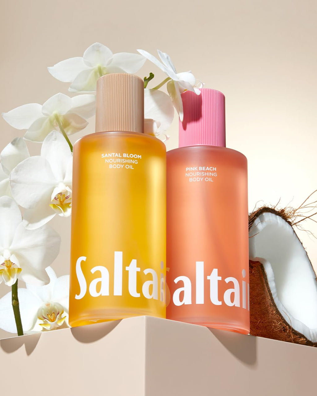 Saltair Body Oil – Pink Beach Jumbo 10oz | Lightweight, Non-Greasy Hydration