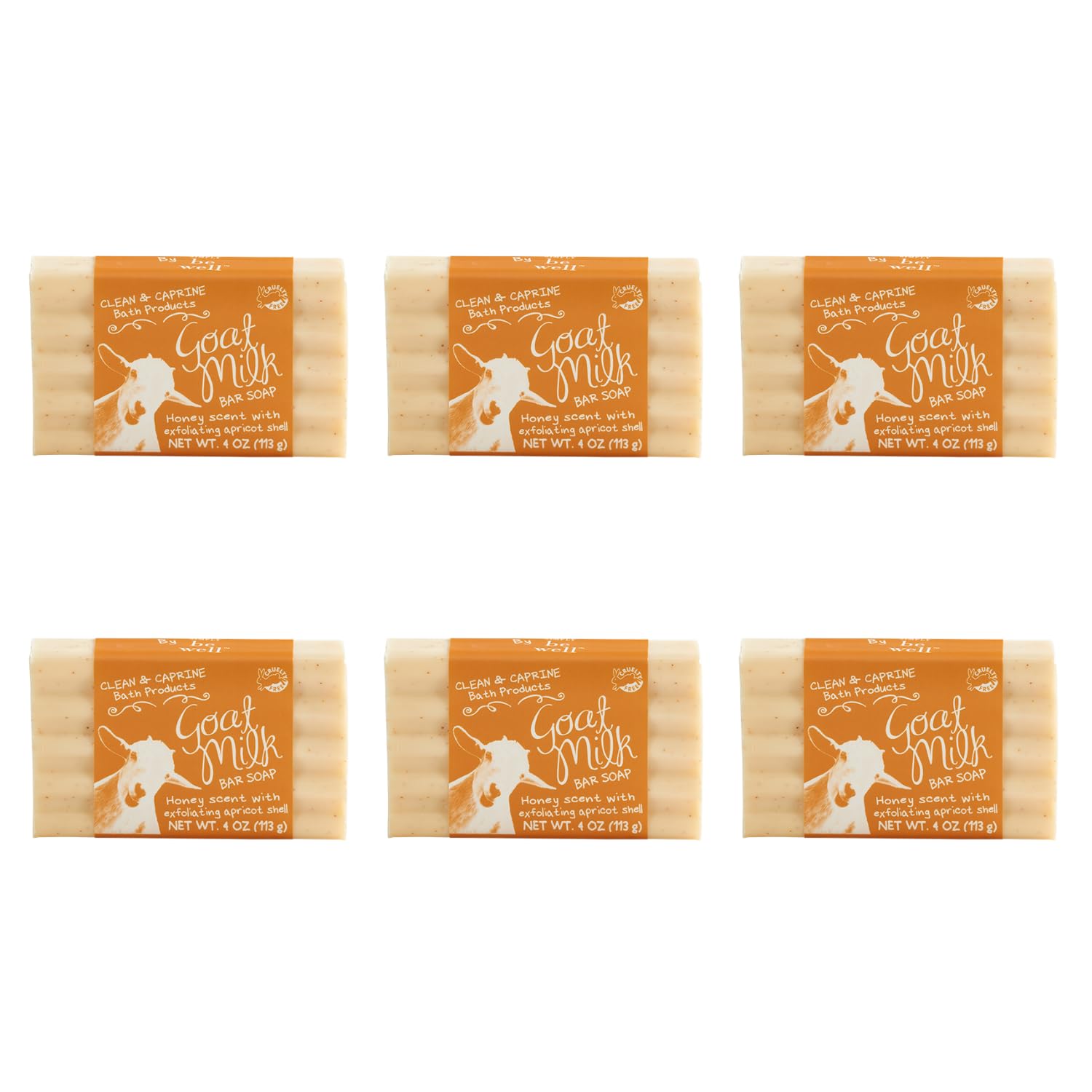 San Francisco Soap Company Goat Milk Soap Bar Pack 6 – Honey & Goat Milk