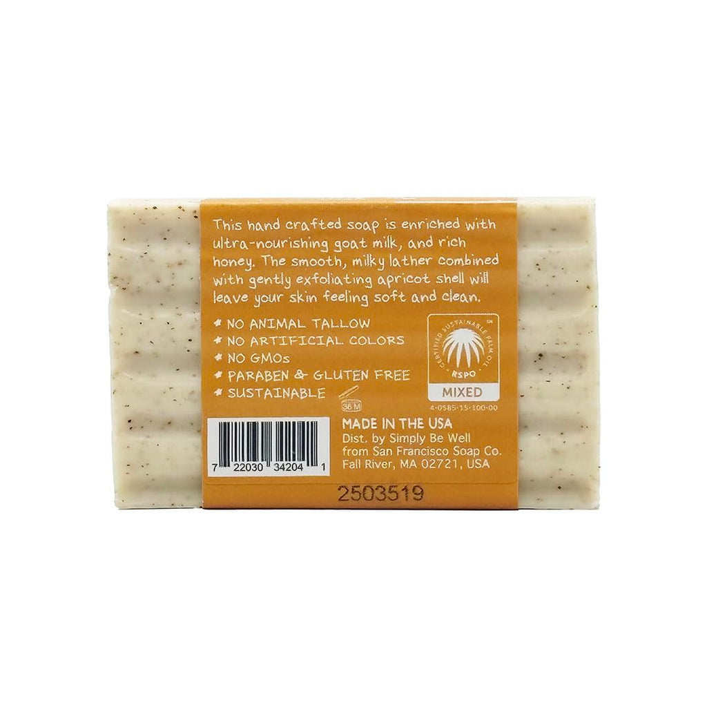 San Francisco Soap Company Goat Milk Soap Bar Pack 6 – Honey & Goat Milk