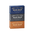 San Francisco Soap Company Man Bar 3-Piece Gift Set – Coastal Driftwood, Peppered Patchouli & Spiced Tobacco