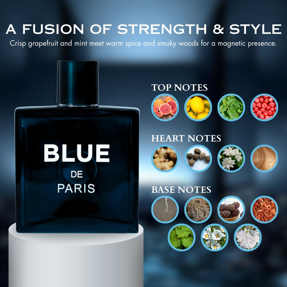Sandora Fragrances Cologne for Men – Inspired by a World-Renowned Perfume | Grapefruit, Mint & Jasmine