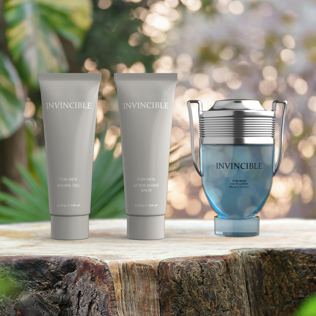 Sandora Fragrances Mens Gift Set – Fresh Cologne for Men (Grapefruit, Marine Accord, Bay Leaf & Ambergris) 3.4 oz each