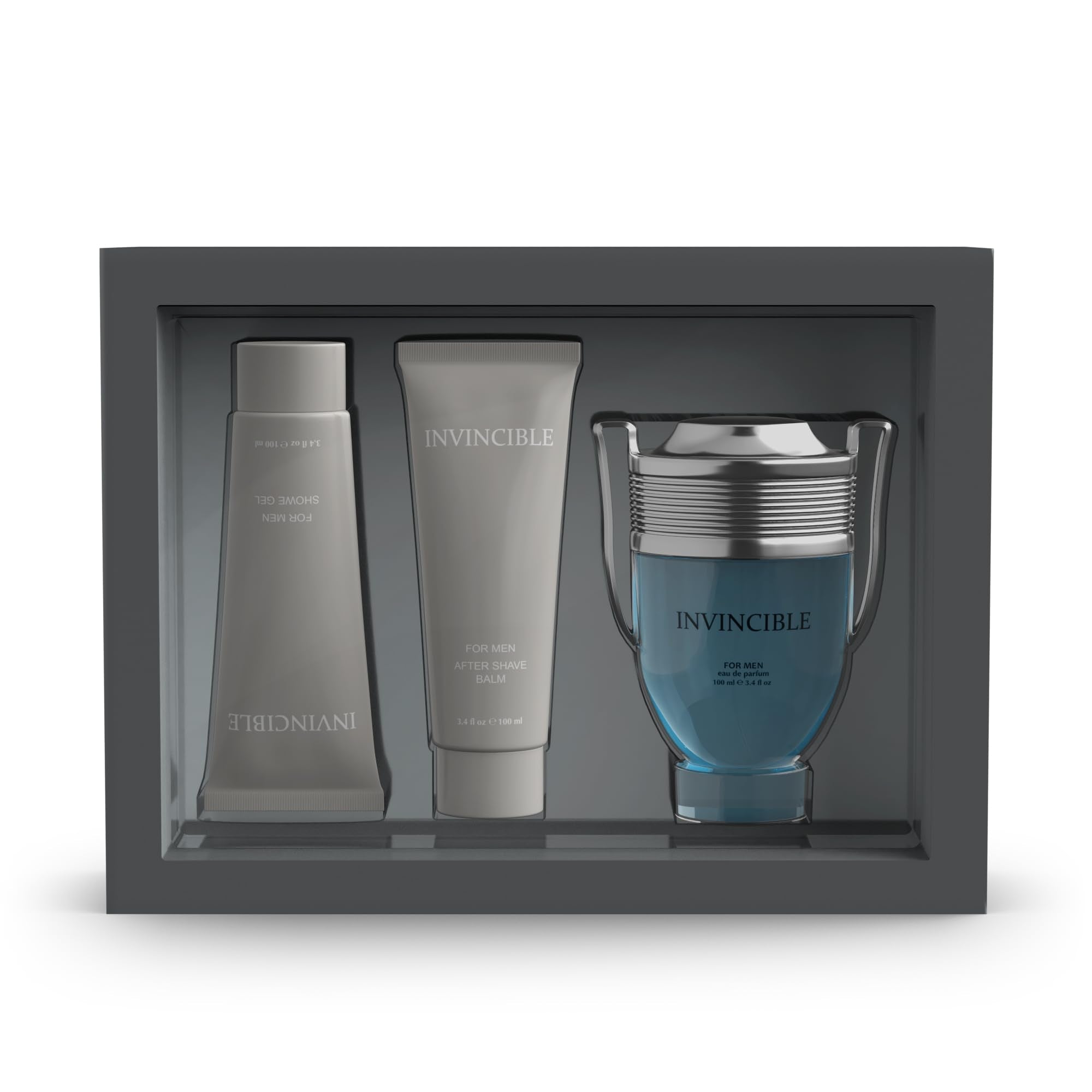 Sandora Fragrances Mens Gift Set – Fresh Cologne for Men (Grapefruit, Marine Accord, Bay Leaf & Ambergris) 3.4 oz each