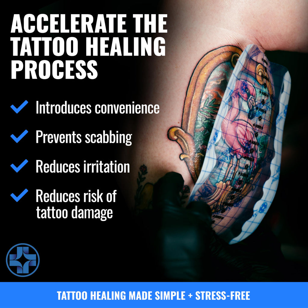 Saniderm Flex Tattoo Aftercare Bandage (New) 6 in x 8 yd – Ultra-Flexible, Matte Finish, Waterproof