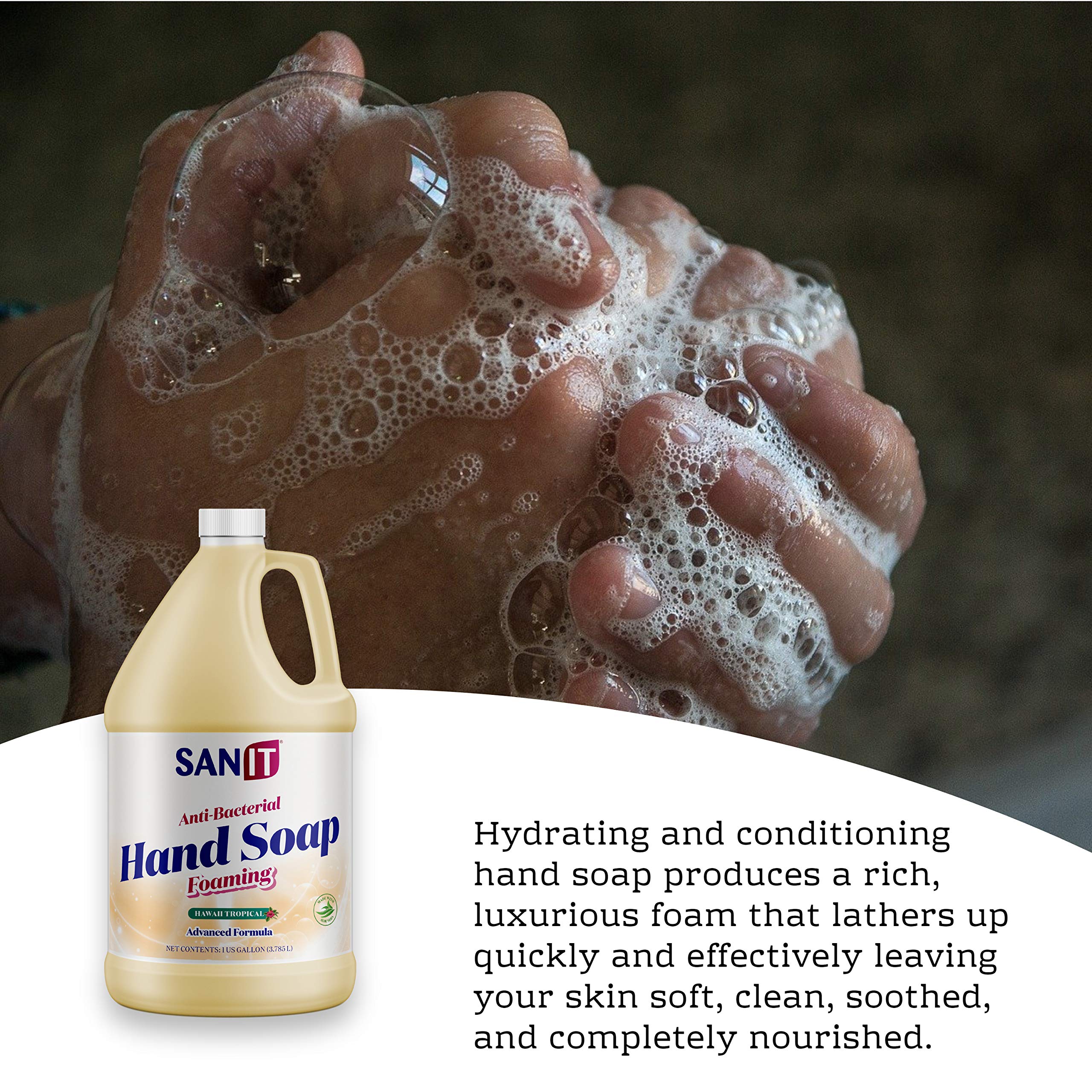 Sanit Antibacterial Foaming Hand Soap Refill – Aloe Vera Moisturizers | Made in USA