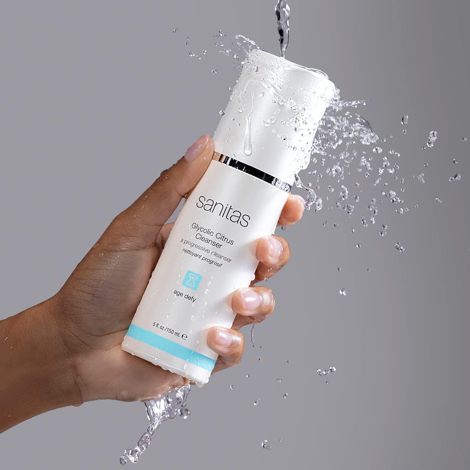 Sanitas Glycolic Citrus Cleanser | Exfoliating Facial Cleanser with Glycolic Acid, 5 oz