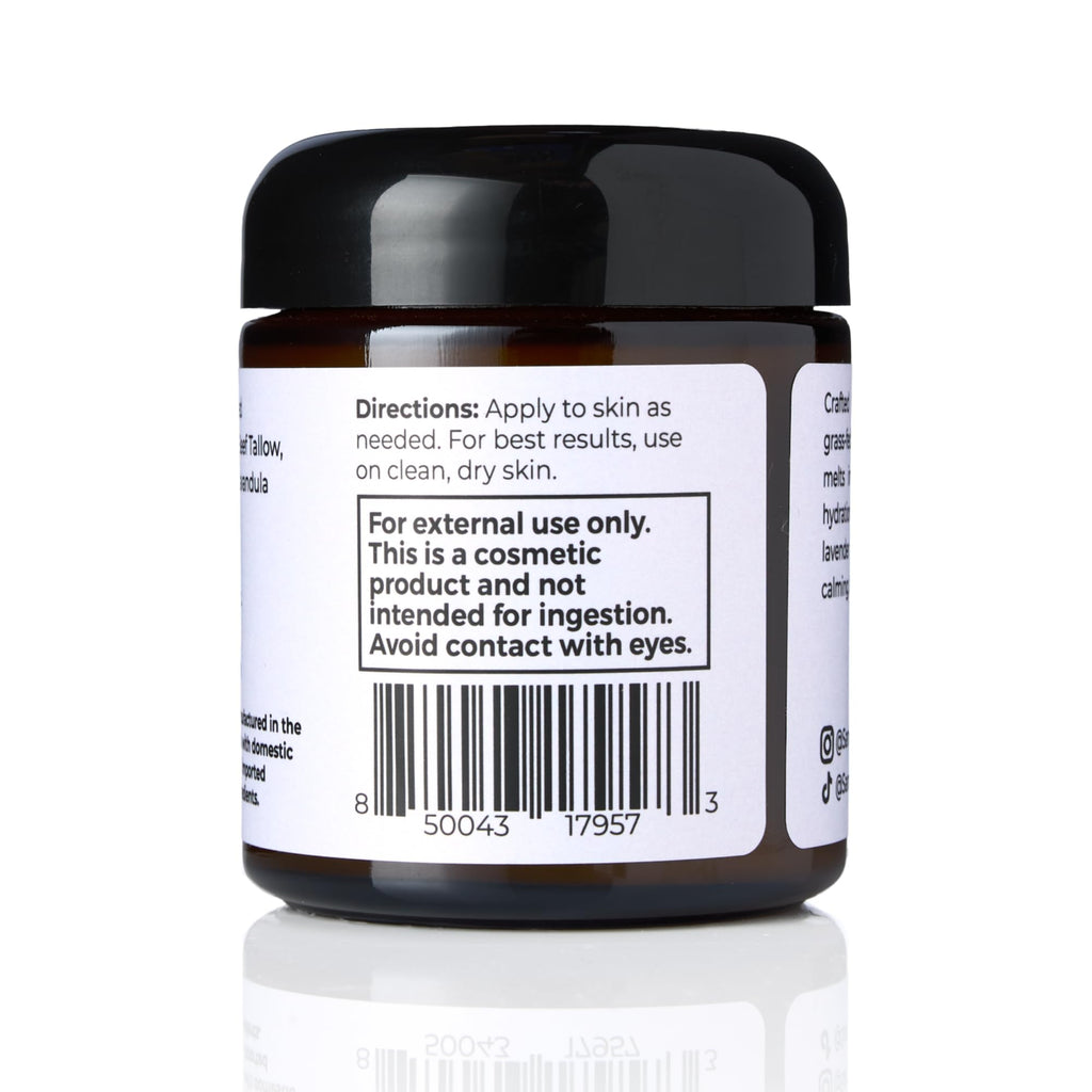 Santa Cruz Paleo Geranium & Coconut Moisturizer — Grassfed Beef Tallow Skincare