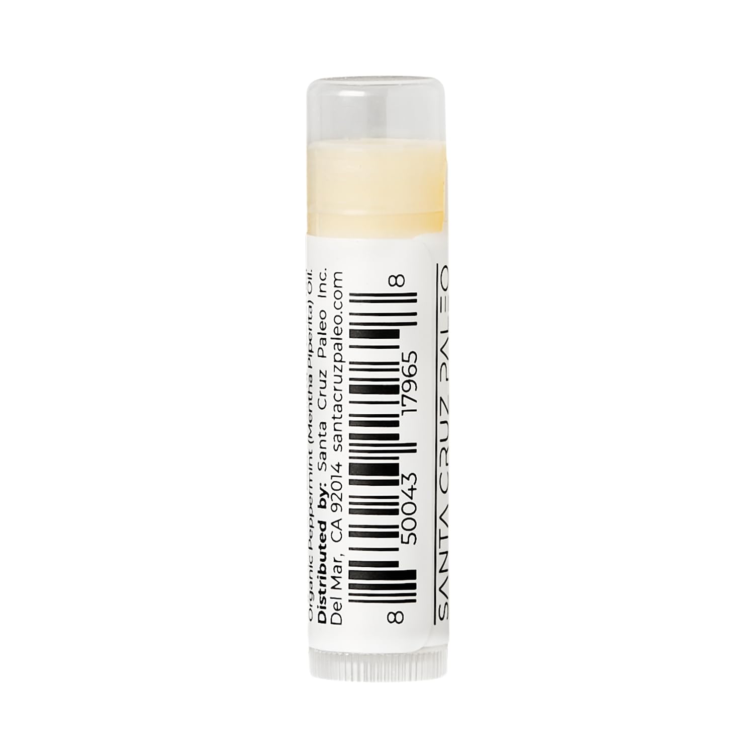 Santa Cruz Paleo Grass Fed Beef Tallow & Beeswax Peppermint Lip Balm – 4 Pack, Hypoallergenic & Long-Lasting